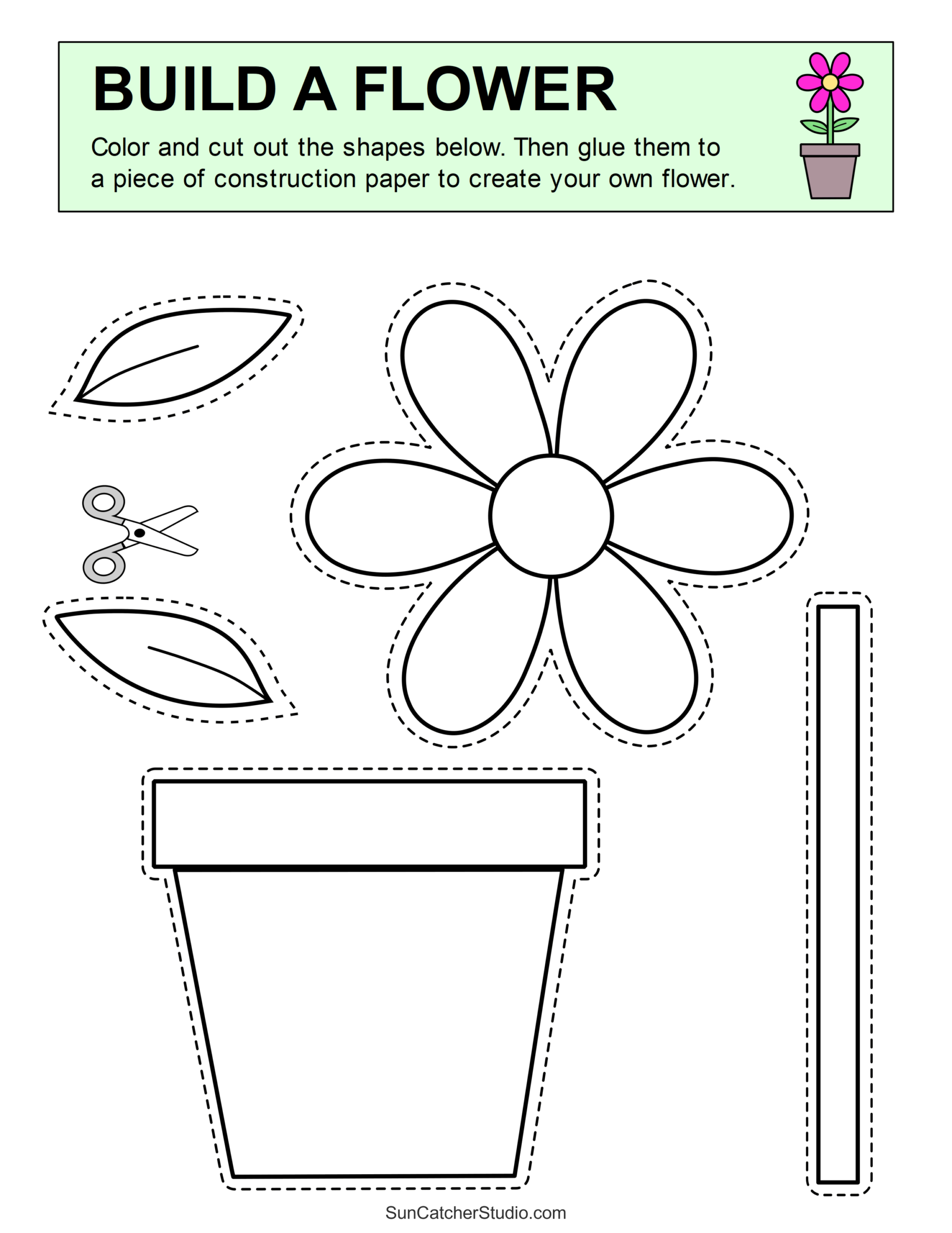 Cut And Glue Printables