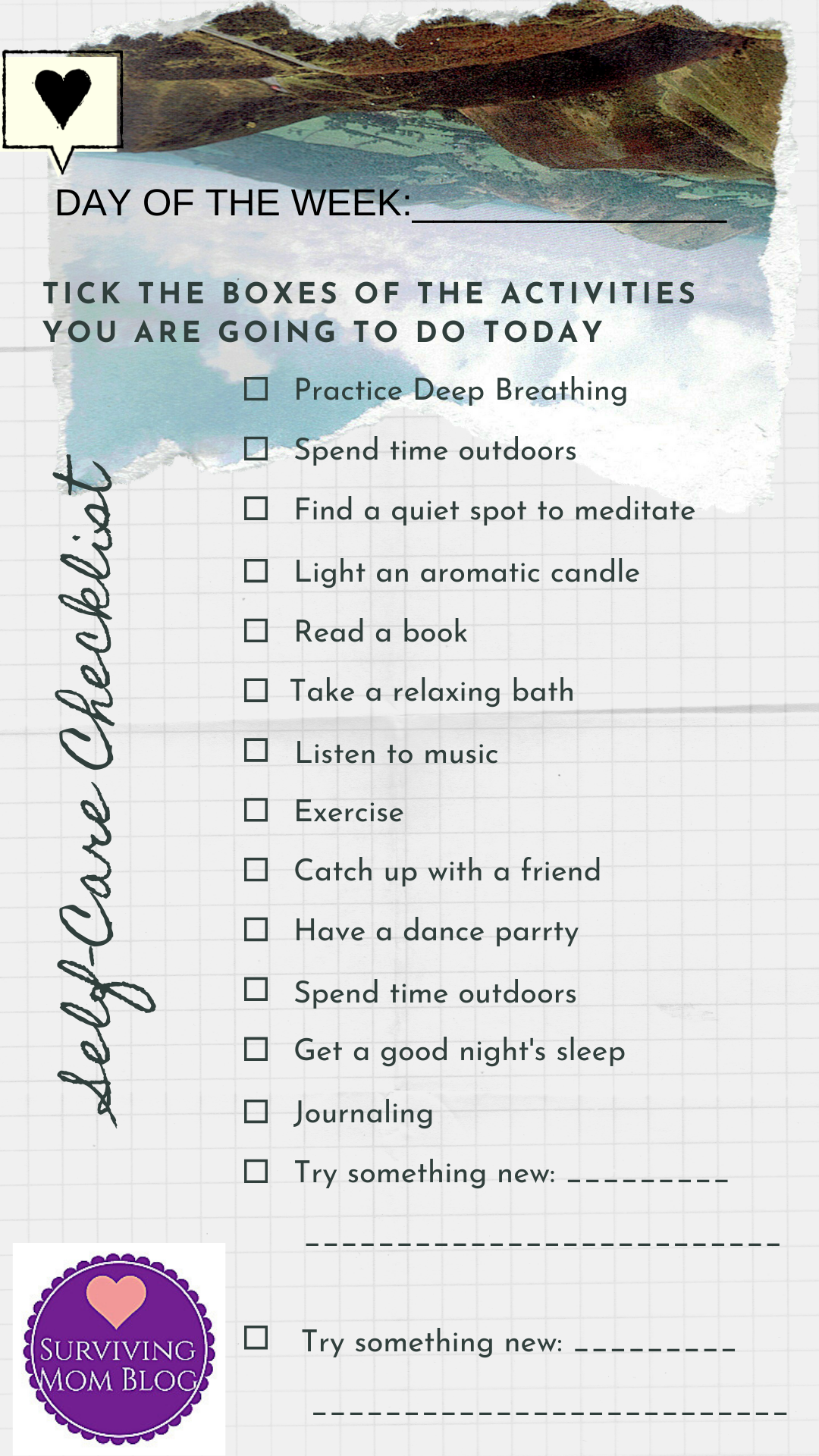 Free Printable Self Care Worksheets