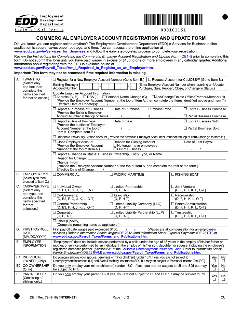 De9 Form Pdf