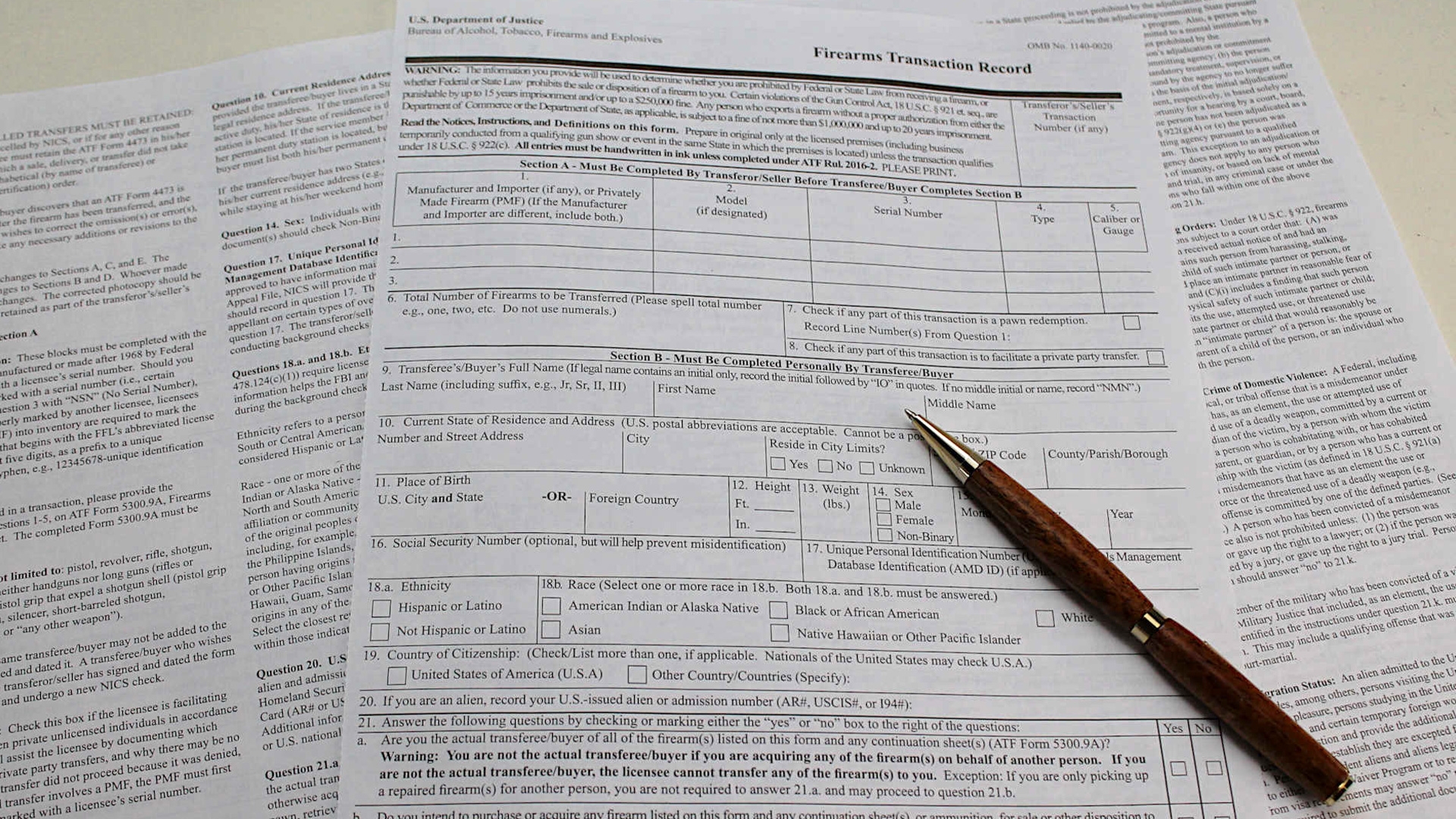 Deciphering The Language Of The Revised ATF Form 4473 An NRA 