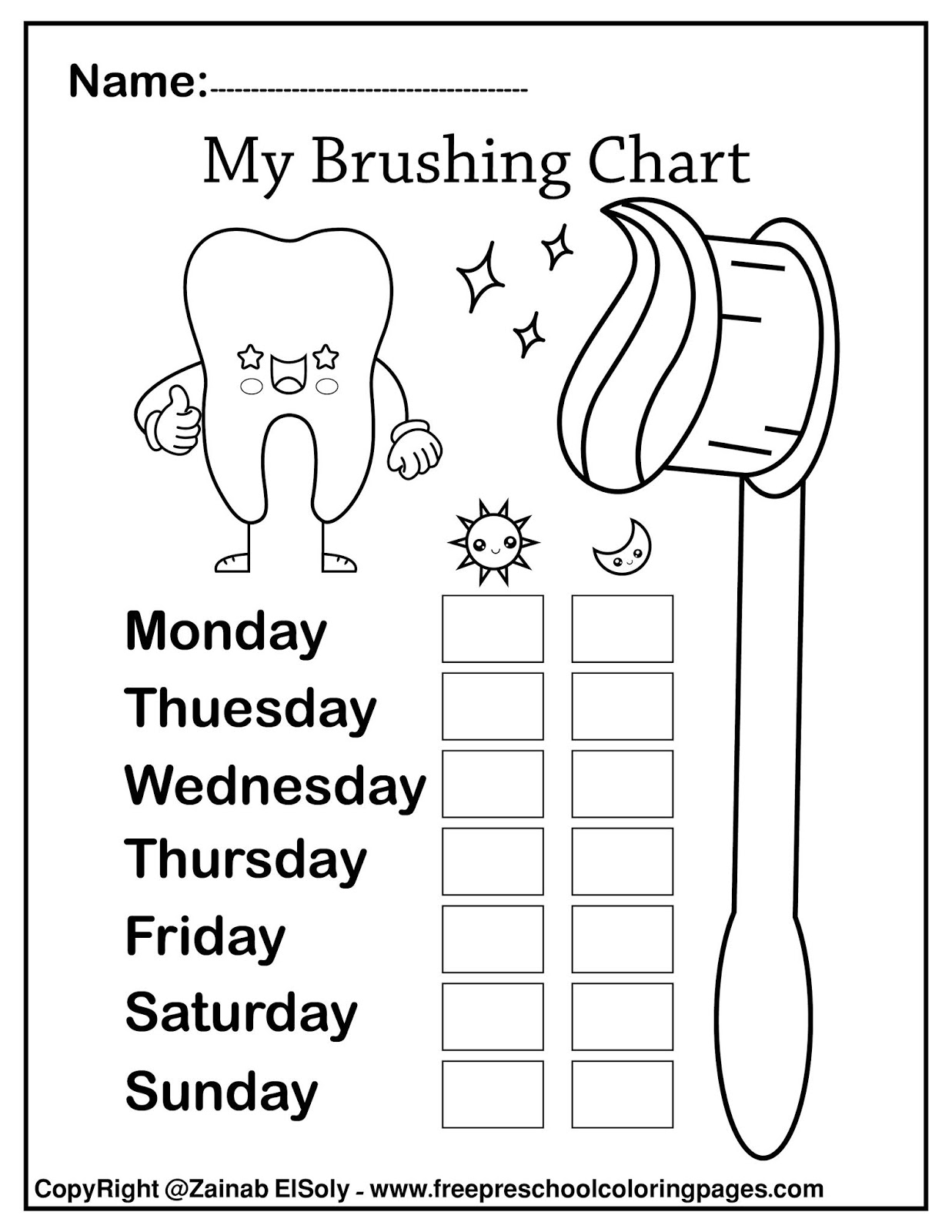Dental Health For Kids Printables