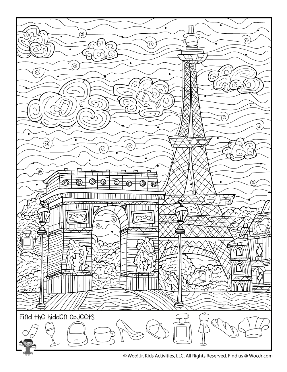 Difficult Hidden Picture Puzzles For Kids World Travel Woo Jr 