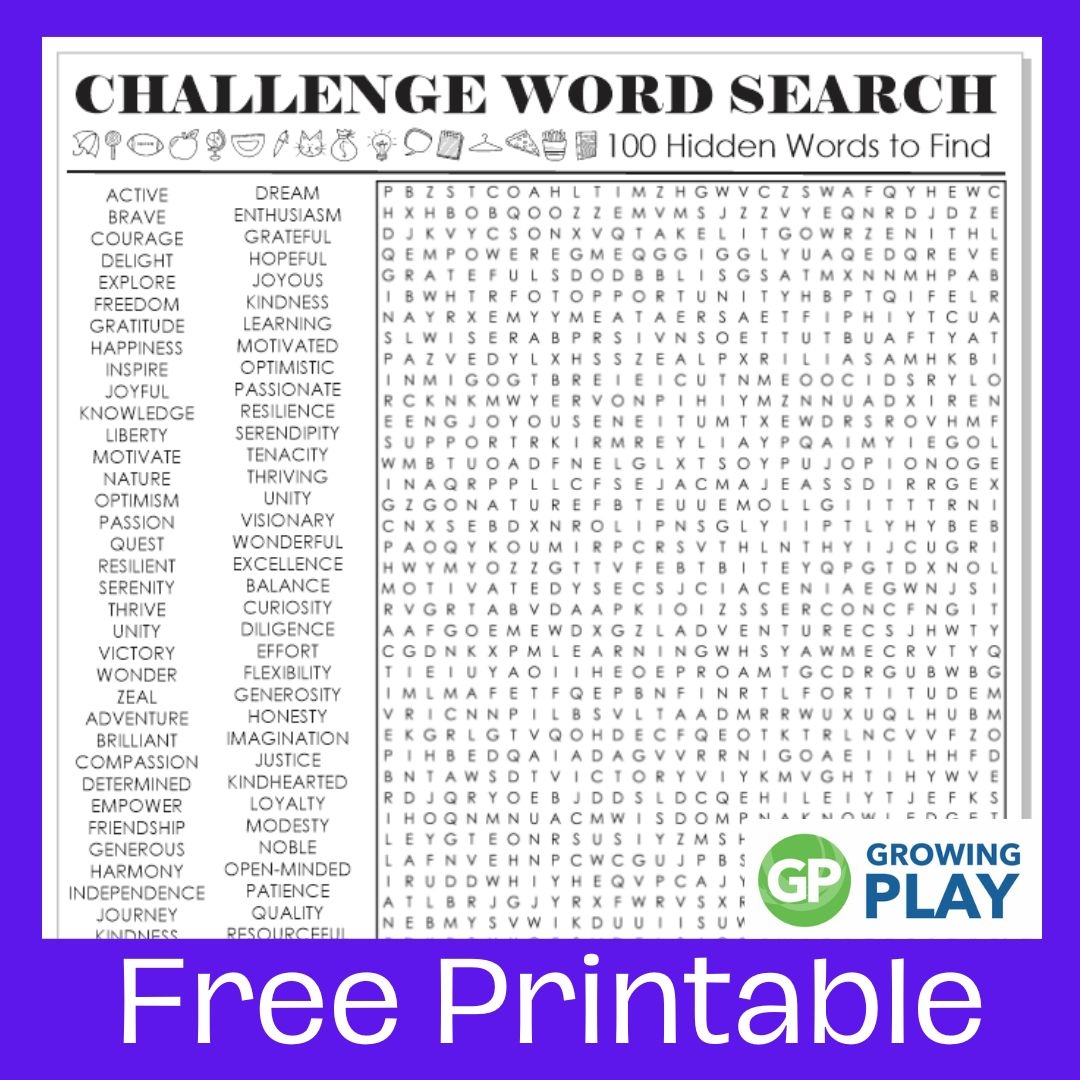 Free Printable Difficult Word Puzzles