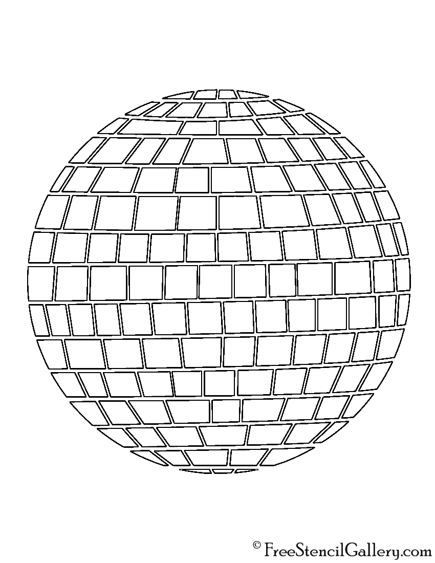 Printable Disco Ball Template