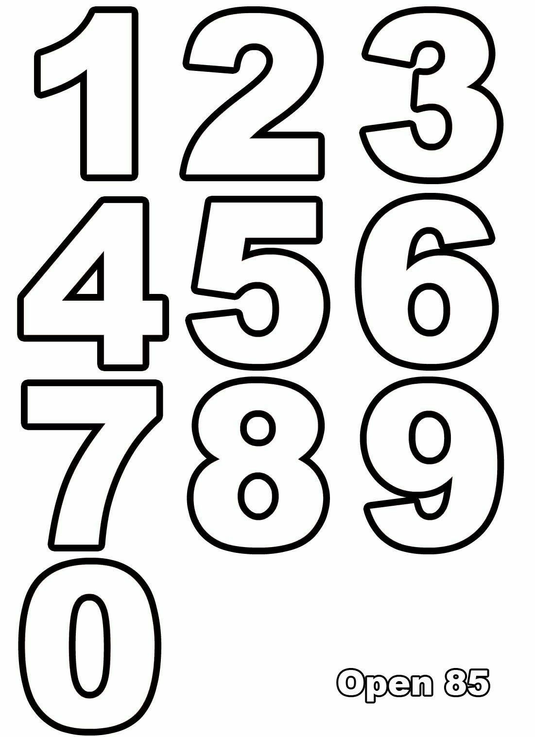 Discover 30 Number Templates And Printable Numbers Ideas On This 