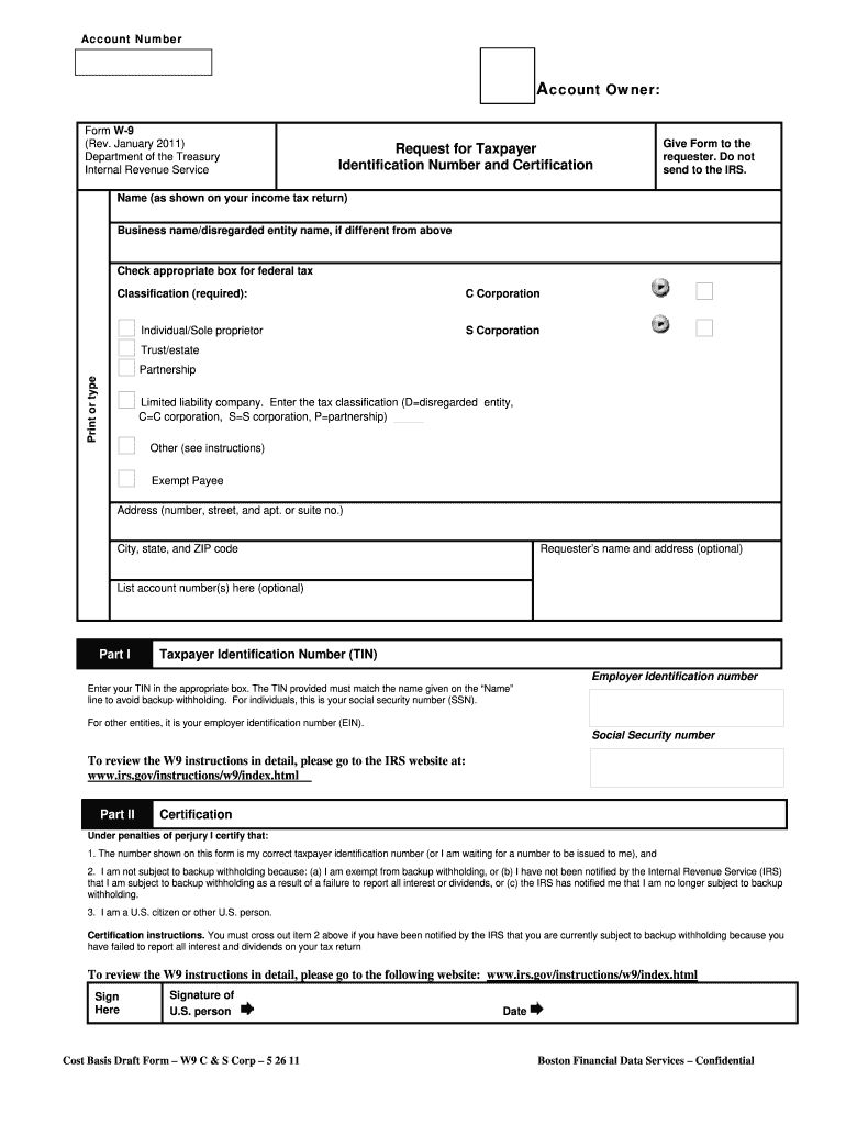 Michigan W9 Form Printable