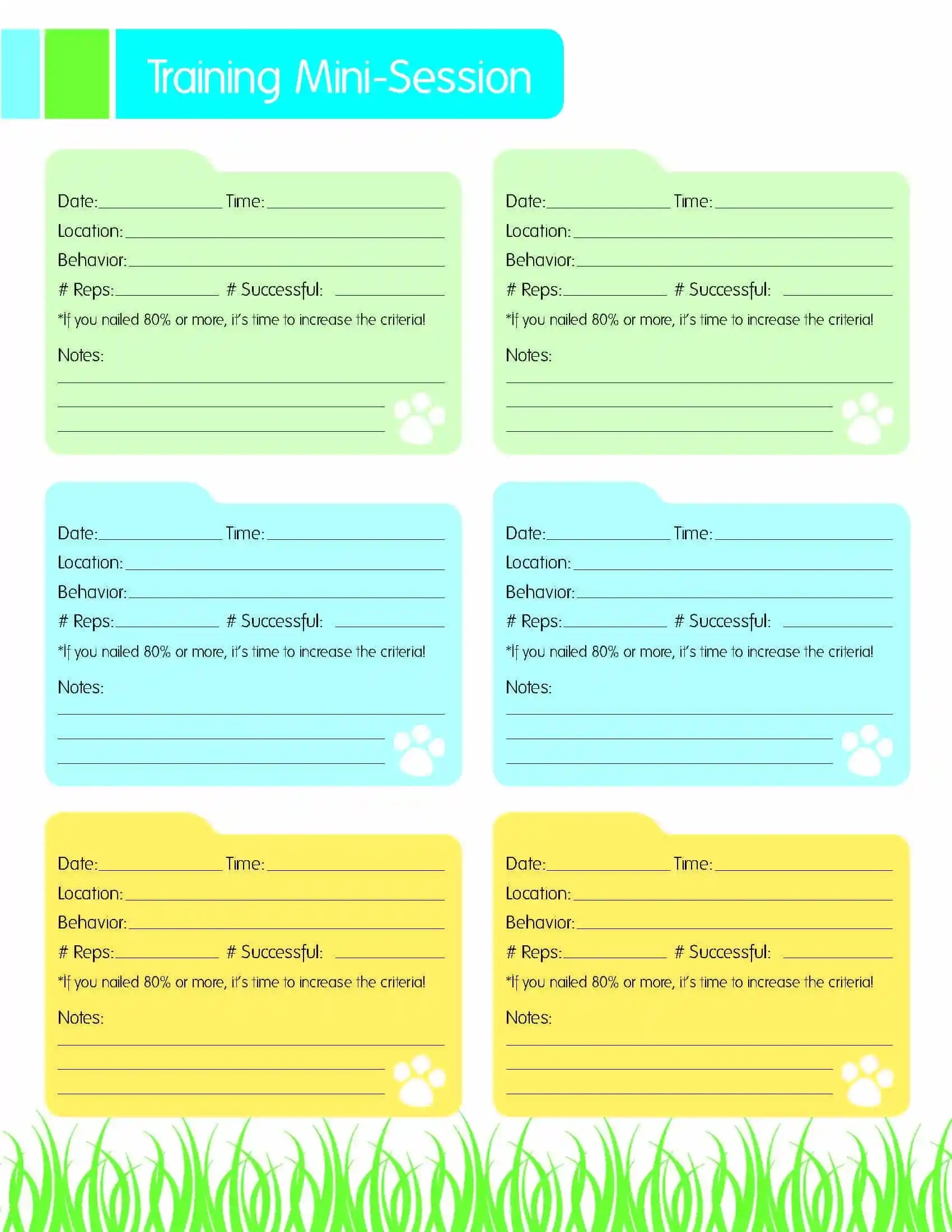 Free Printable Puppy Training Guide