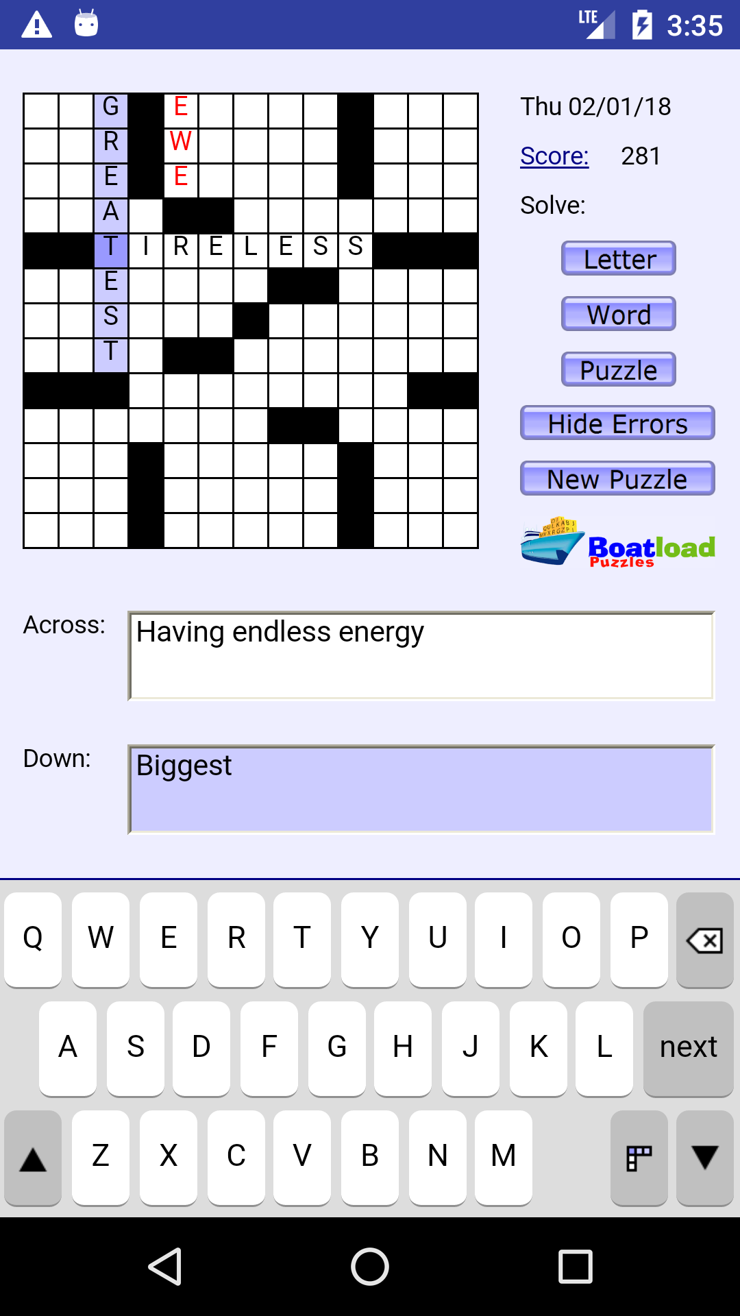Easy Crossword Puzzles Printable Boatload