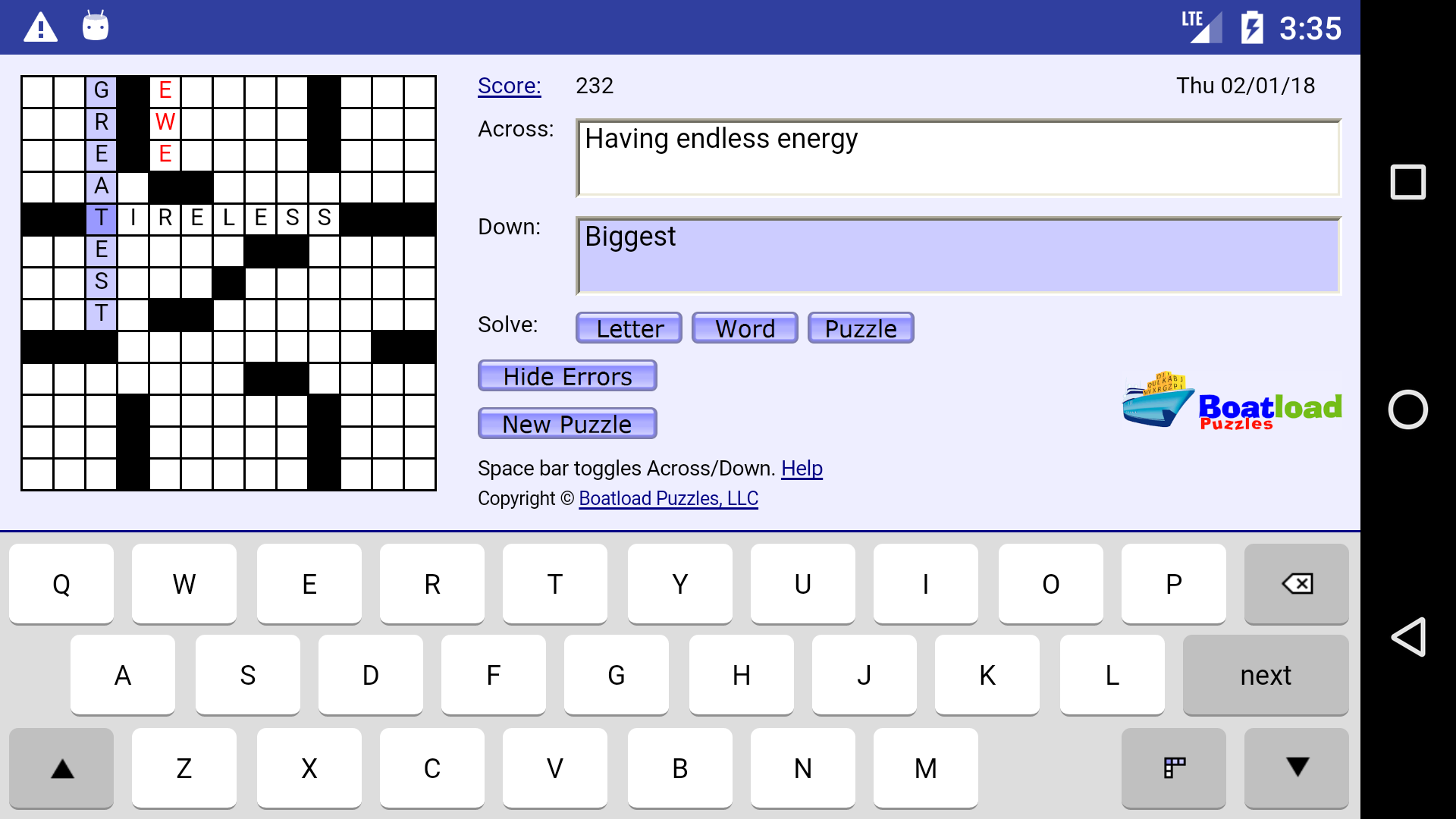 Crossword Puzzles Boatload Printable