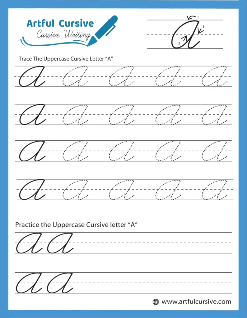 Cursive Alphabet Worksheet Printable