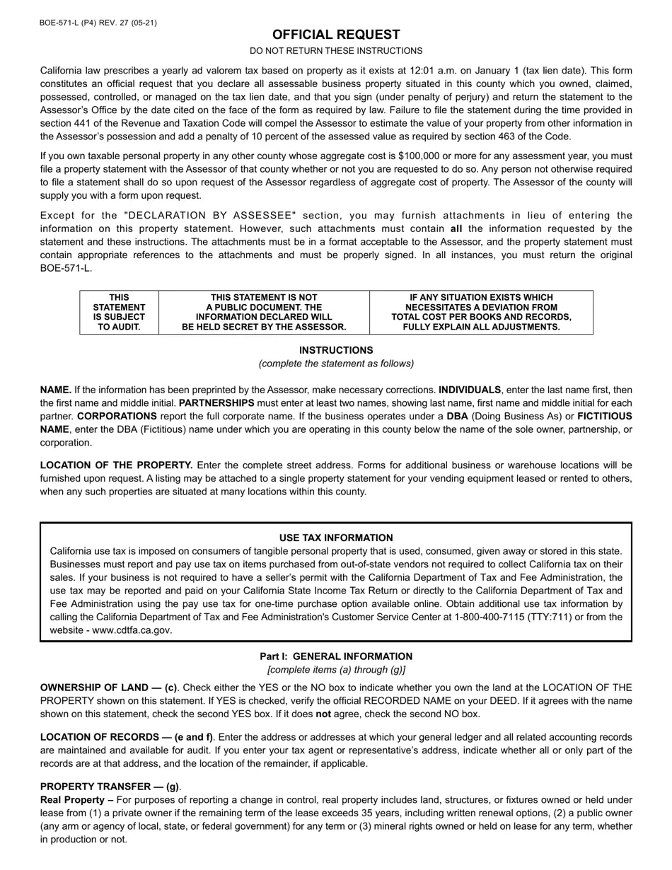 What Is Form 571-L