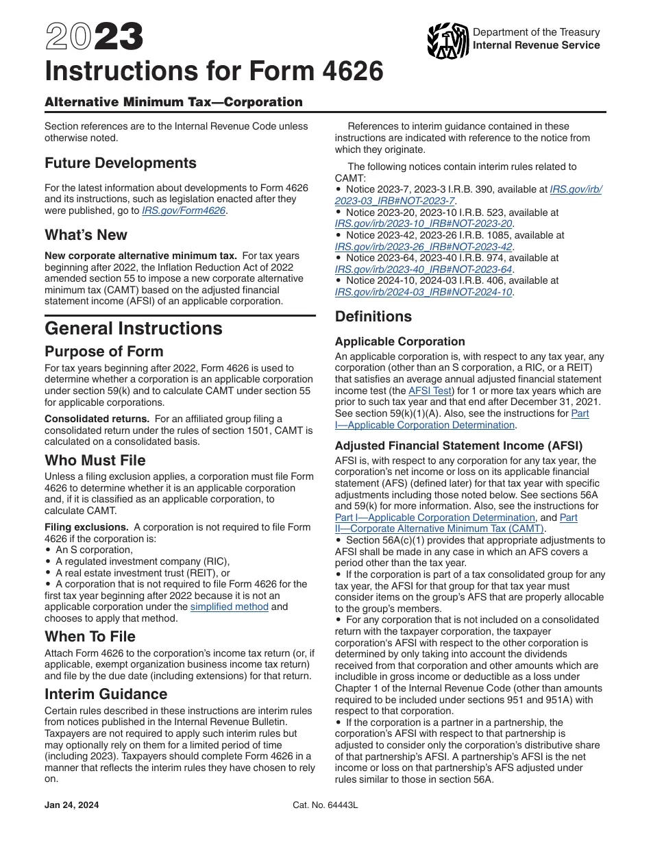 Irs Form 4626