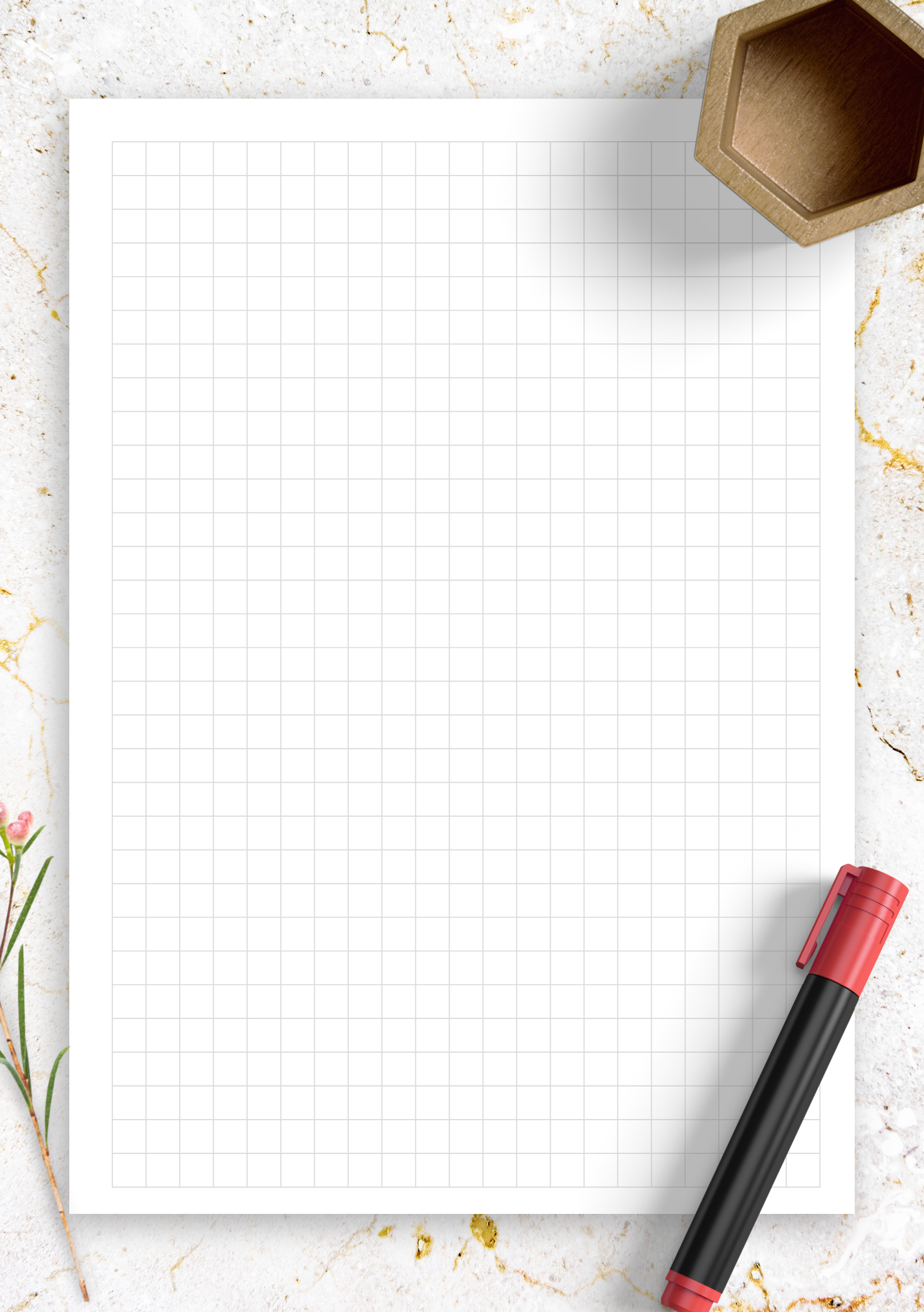 Free Printable 1/4 Inch Graph Paper