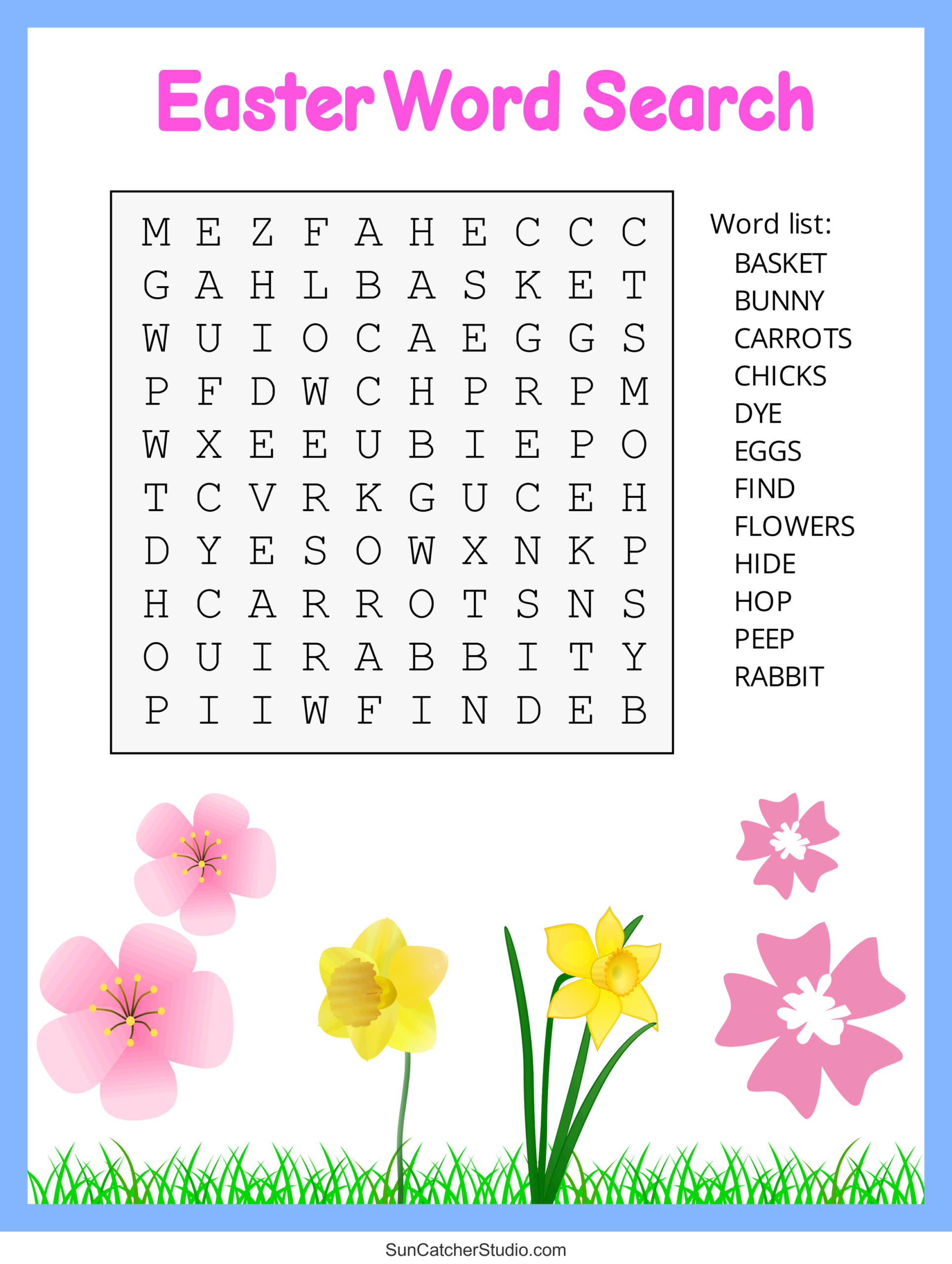Easter Word Search Free Printable PDF Puzzles Free Printables 