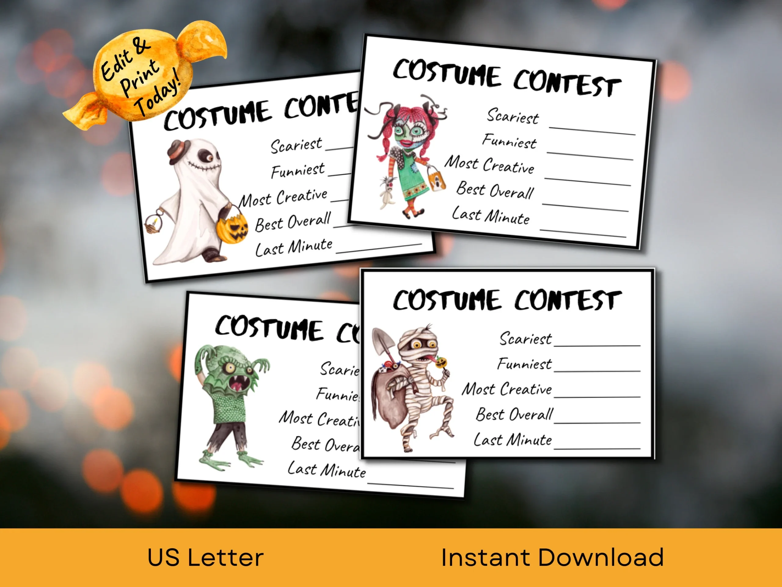 Printable Ballot Template