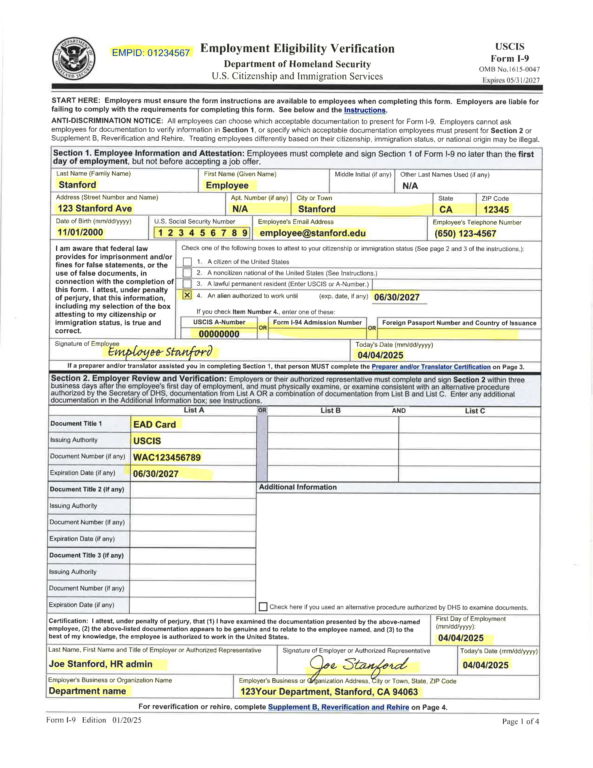 I9 Form 2025