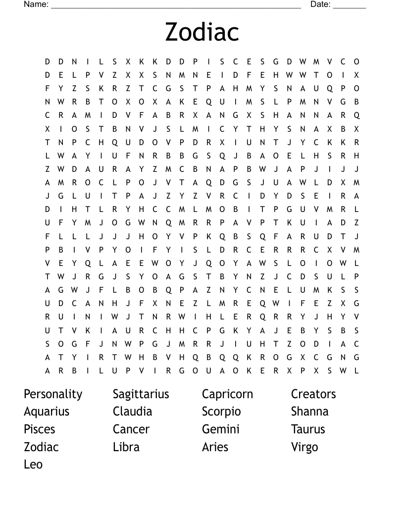 Printable Word Puzzles Hard