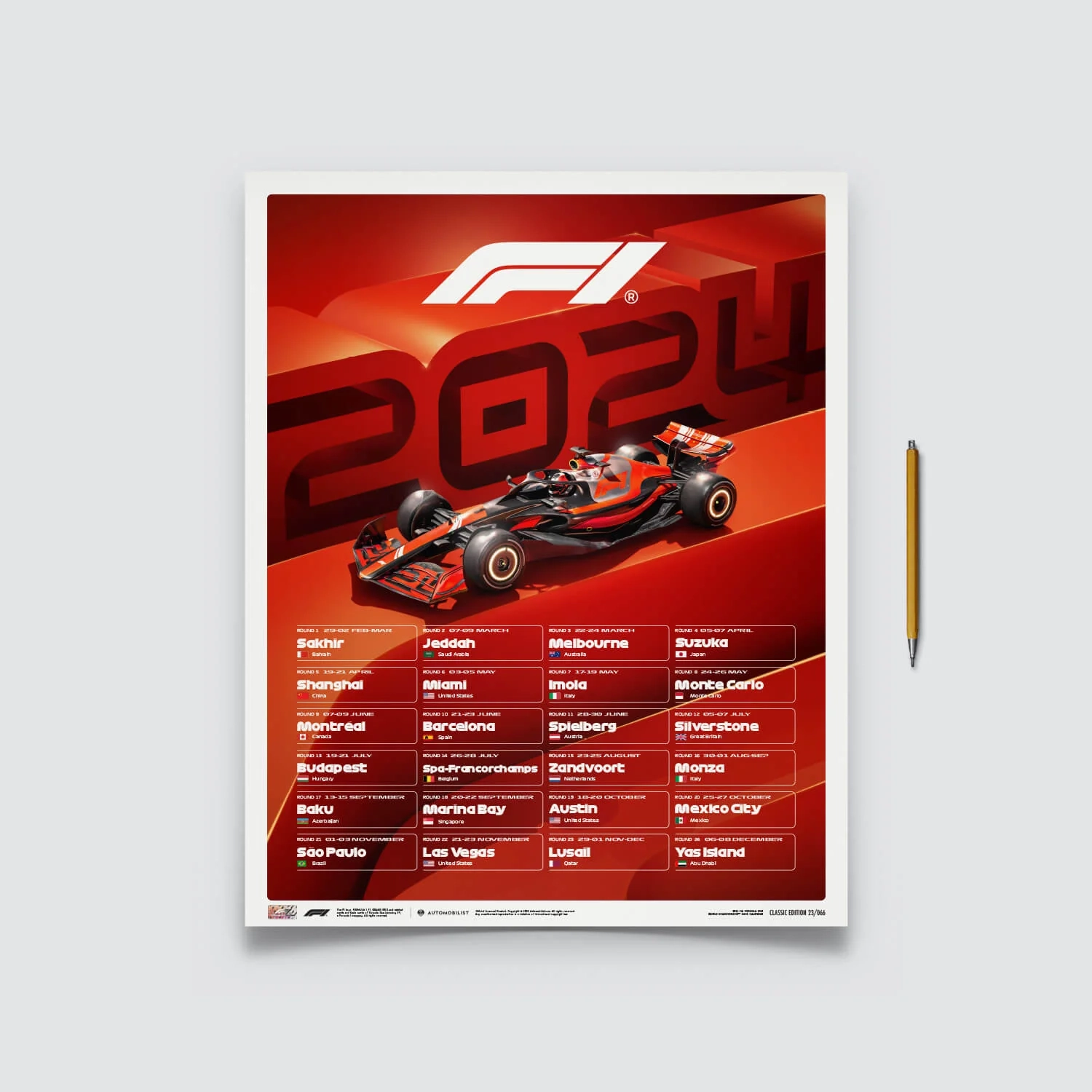 Formula 1 Schedule 2023 Printable Calendar