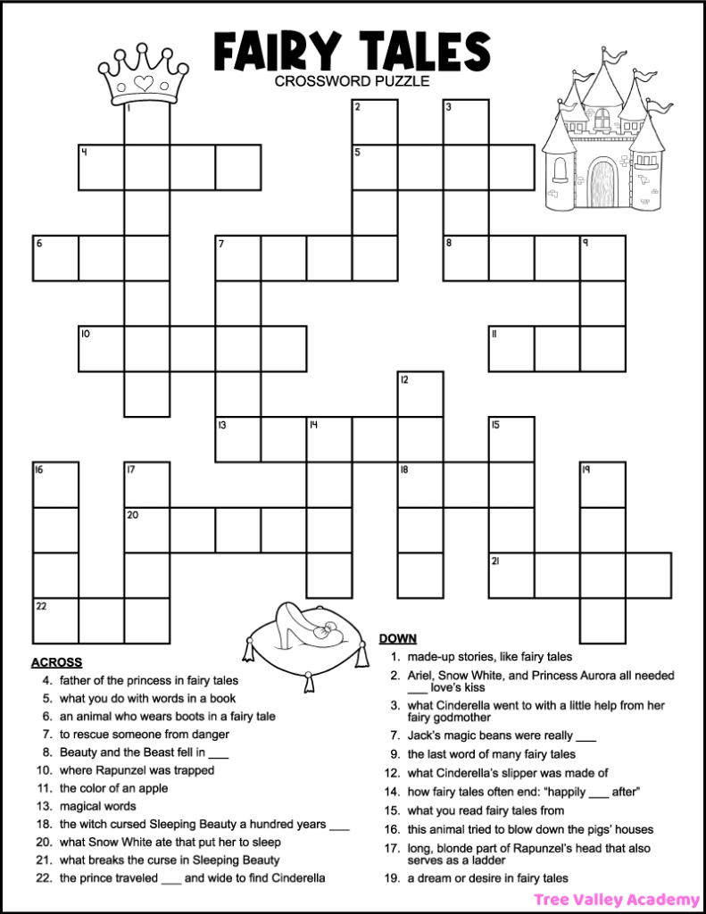 Fifth Grade Crossword Puzzles Printable Free