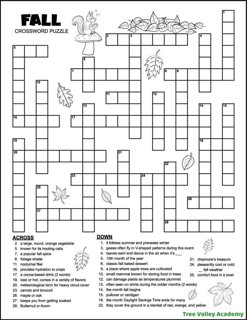Printable Crossword Puzzles With Answers