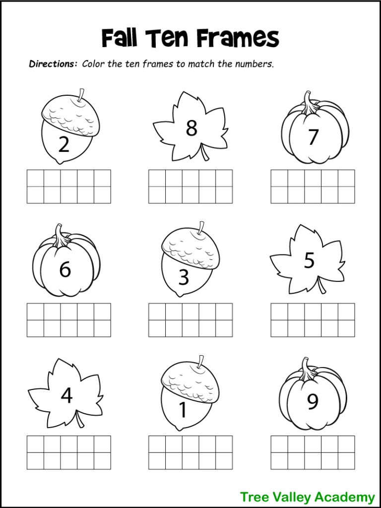 Math Worksheets For Kindergarten Free Printable