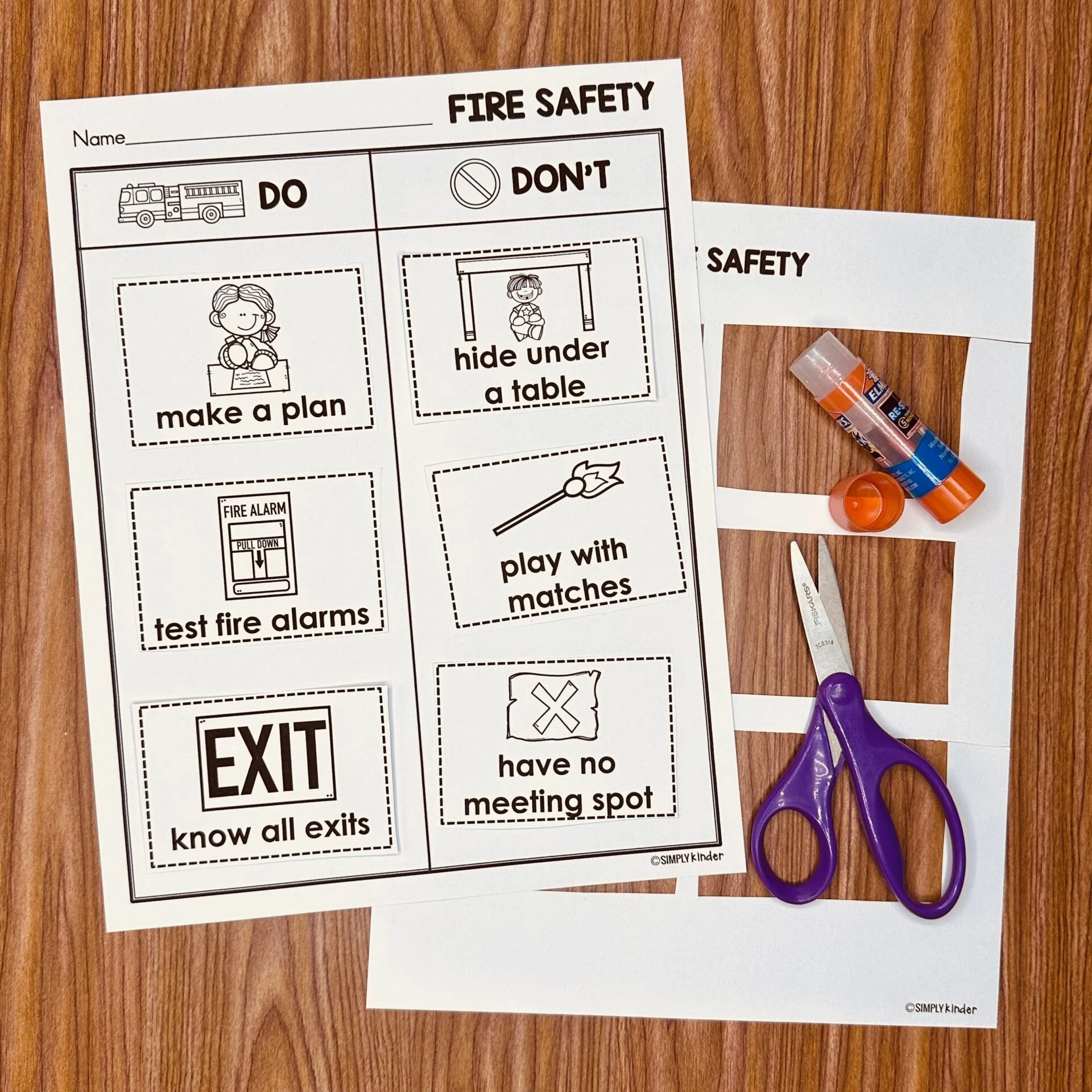 Free Printable Printable Fire Safety Worksheets