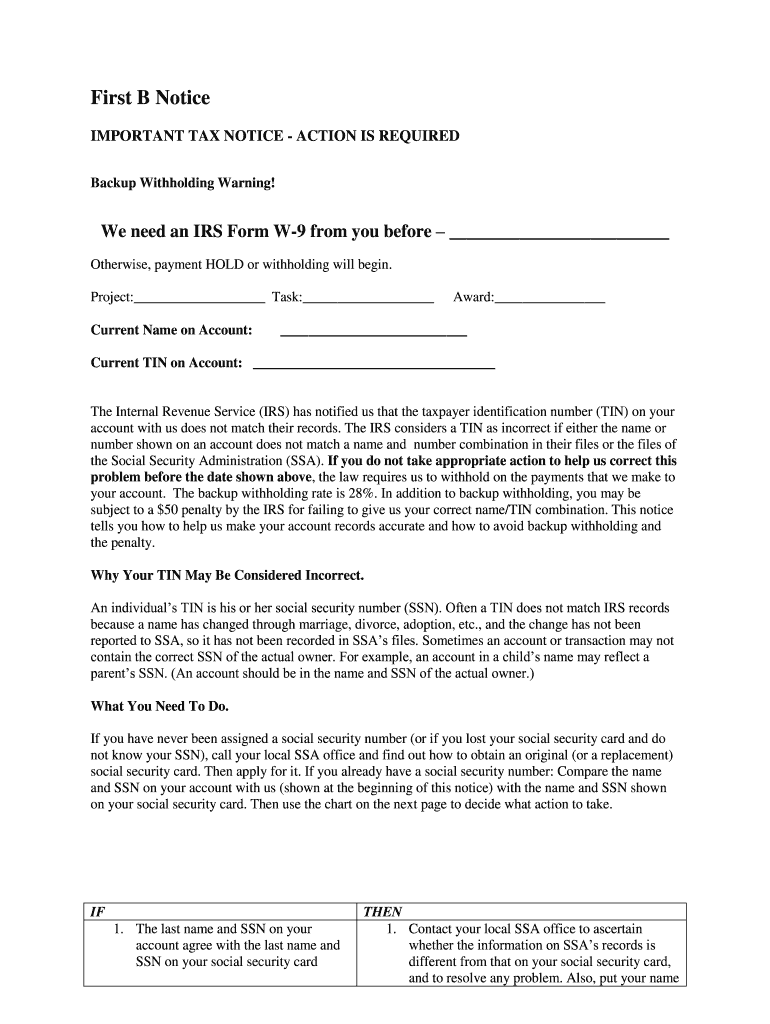 Irs Form B-1