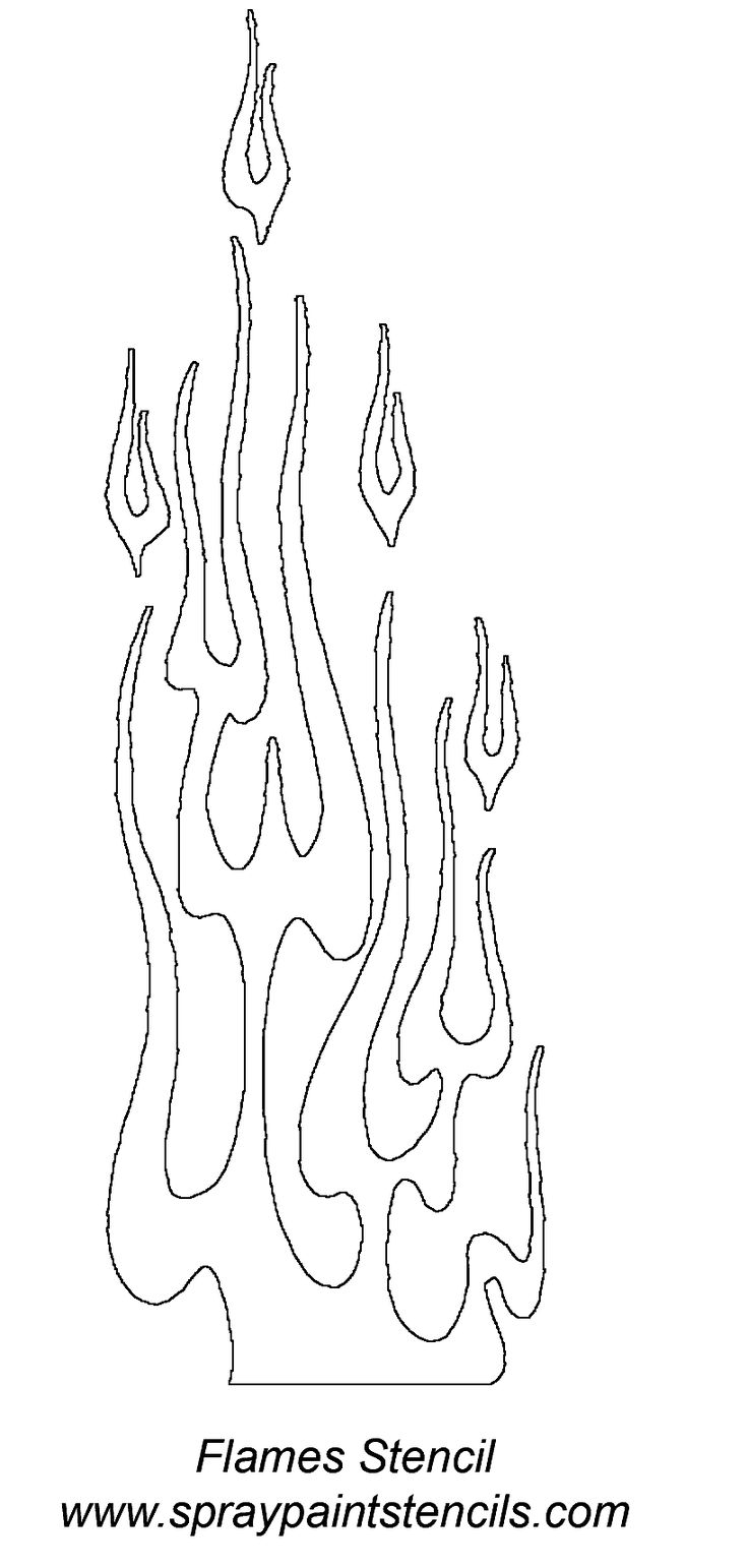 Flame Template Printable