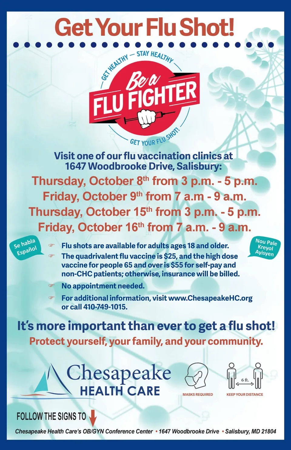 Printable Flu Shot Flyer Templates