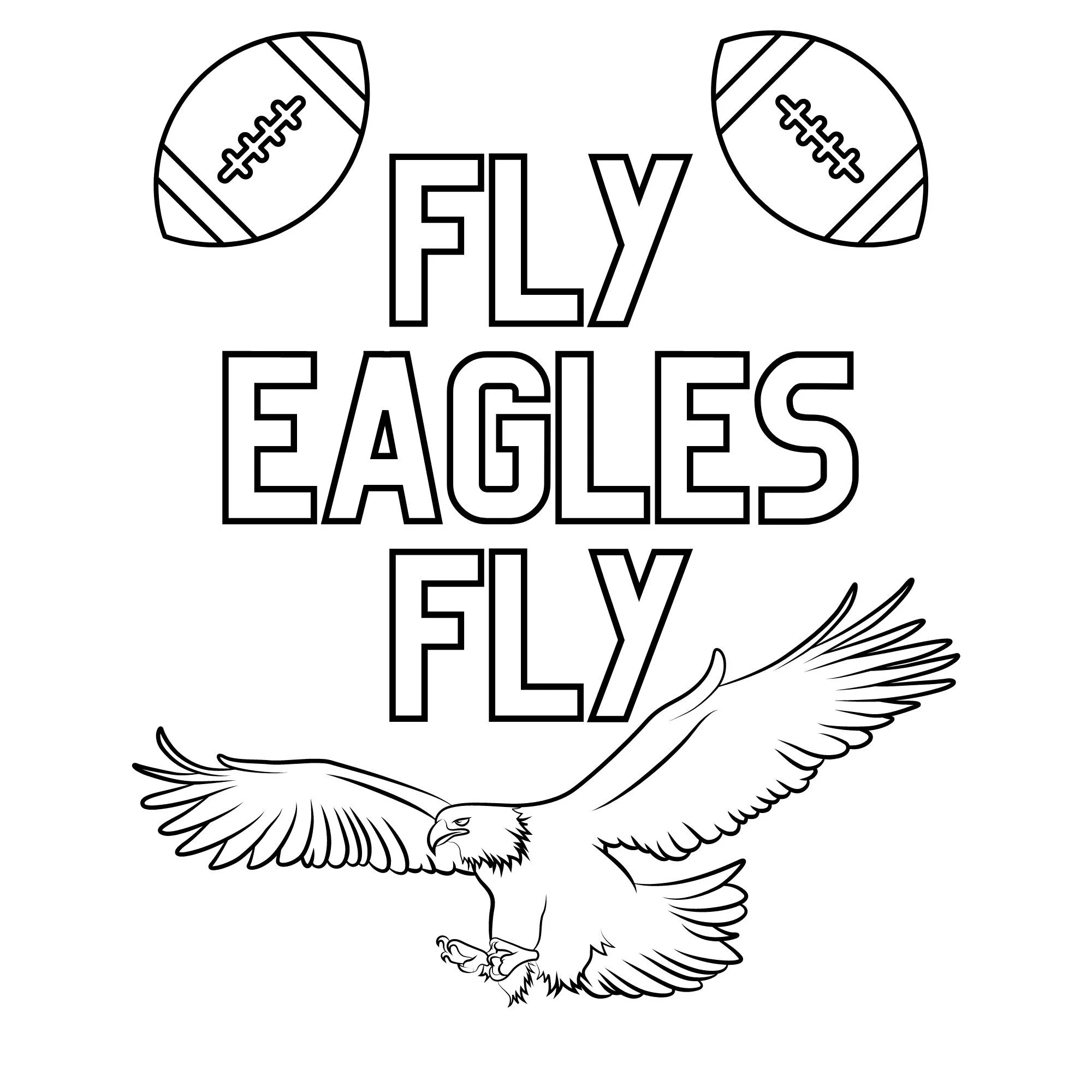 Eagles Printable Coloring Pages Eagles Printable Coloring Pages
