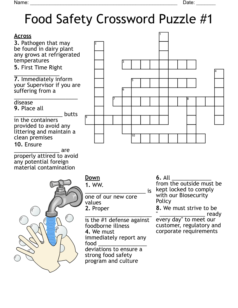 Free Daily Printable Crossword Puzzles #1