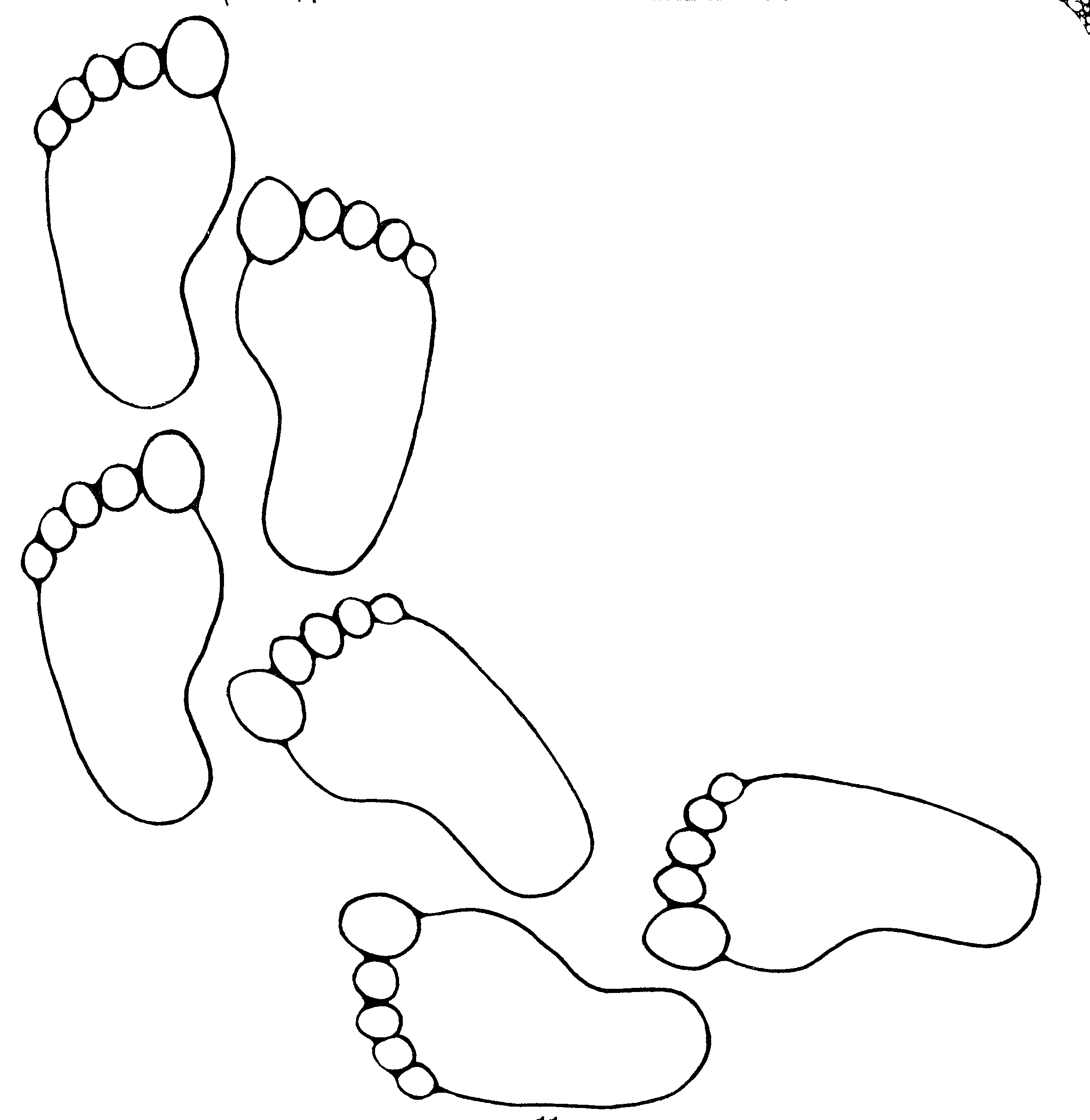 Human Footprint Template Printable Free