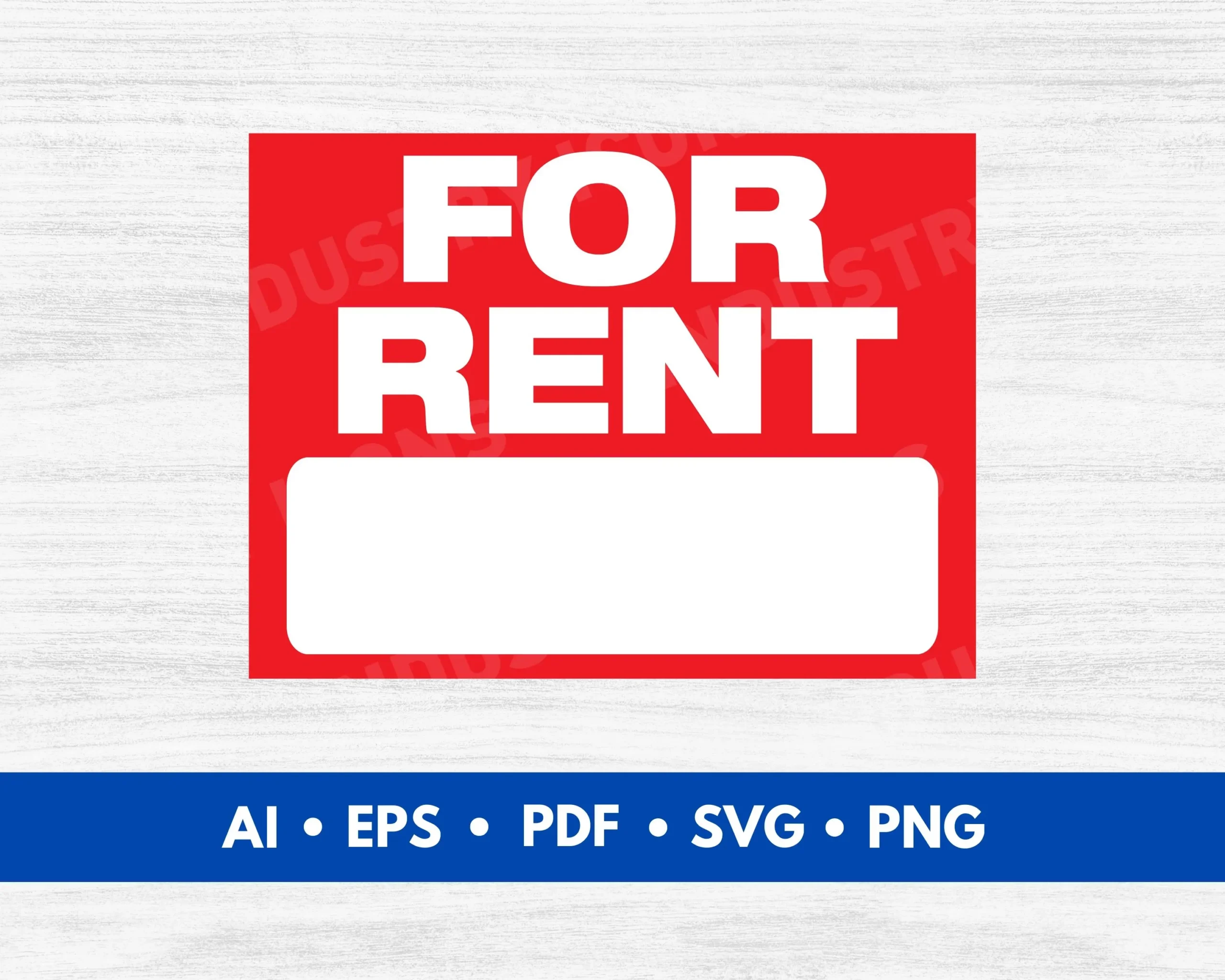 For Rent Sign Vector For Rent Sign Cut File For Rent Sign 