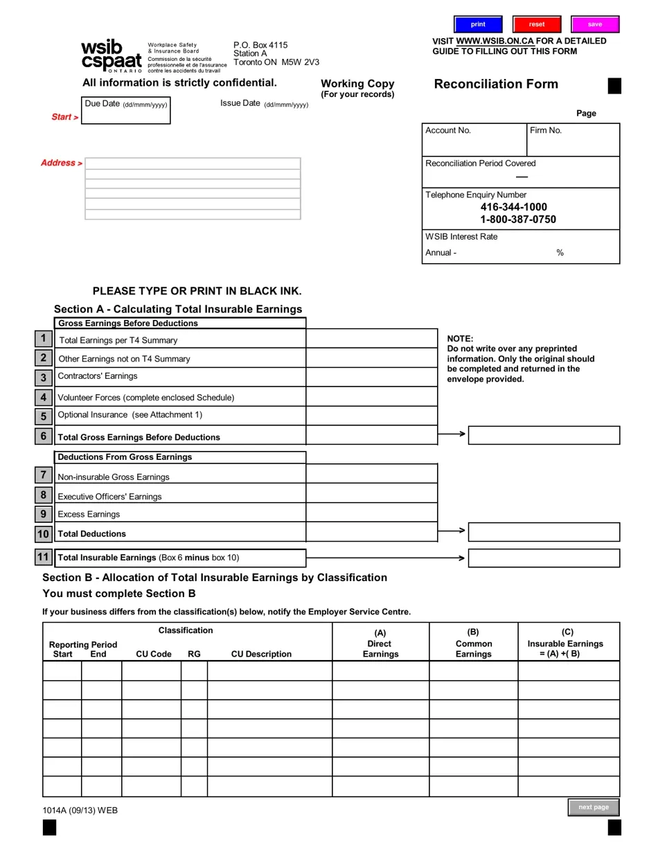 Form 1014A Fill Out Sign Online And Download Fillable PDF 