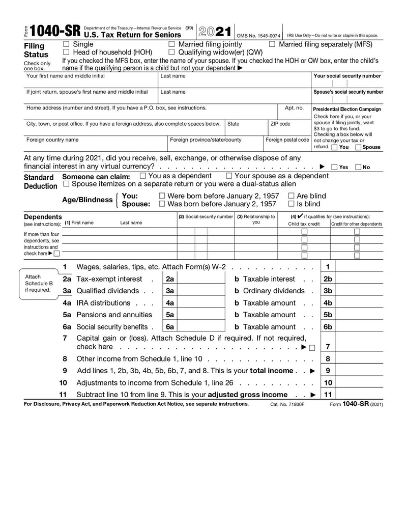 Irs 2022 Filing Forms