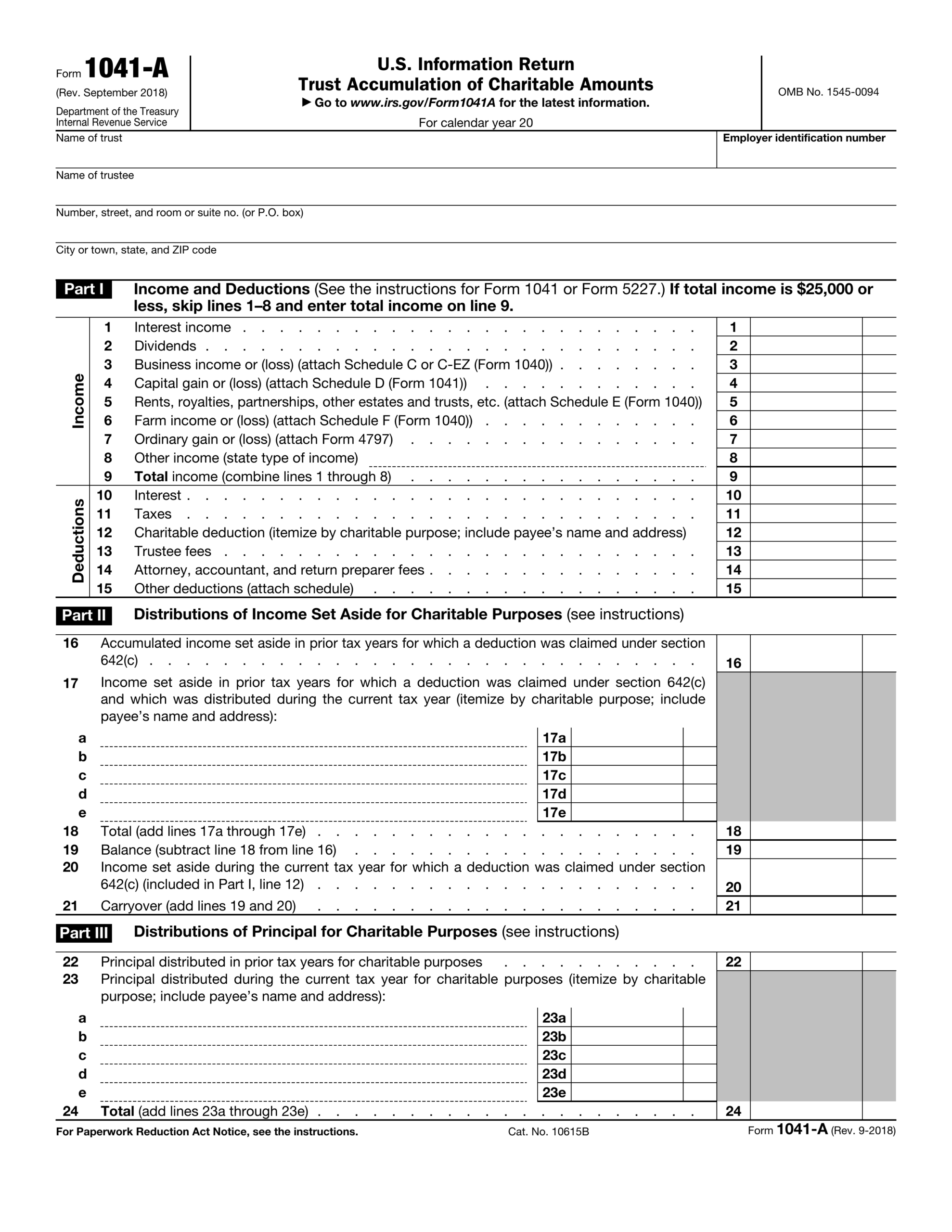 Irs Form 1041 2025