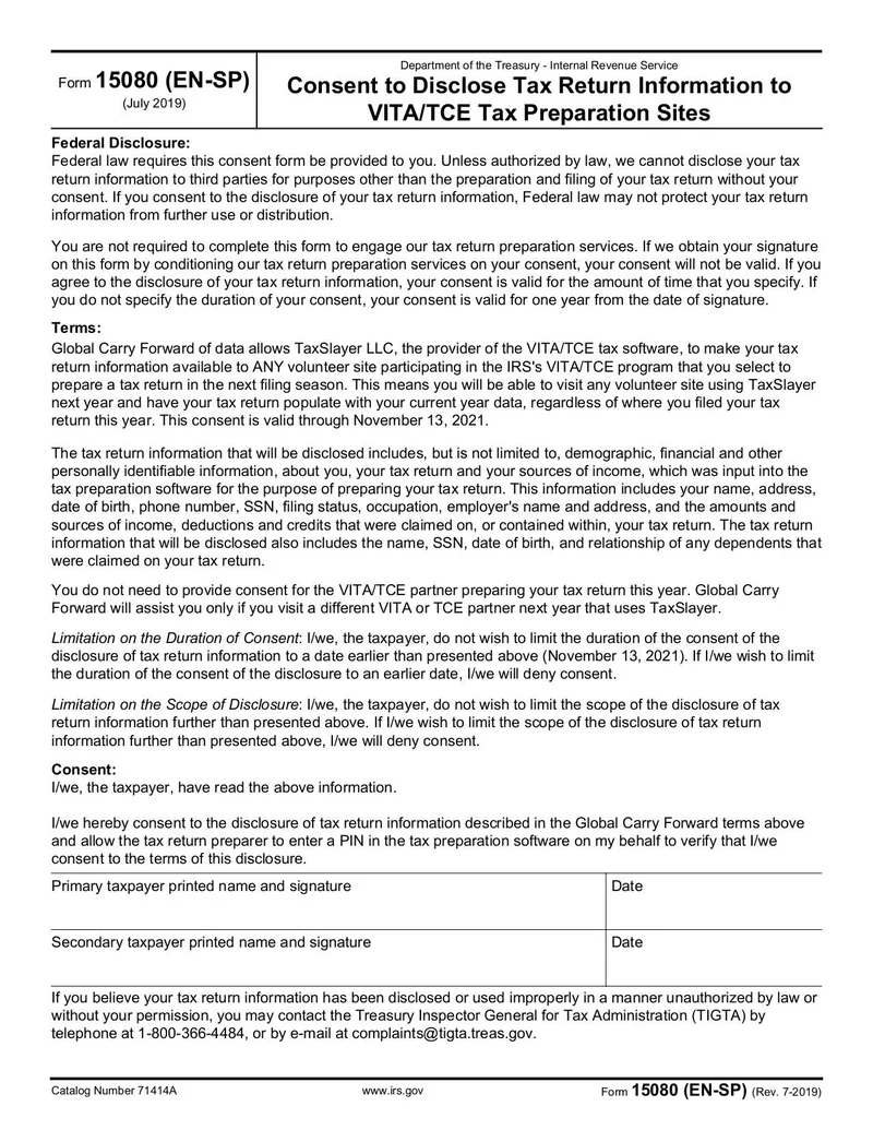 Irs Form 13614-C 2025
