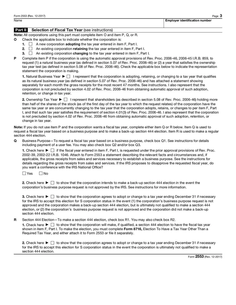 Irs Form 2553 Fillable Pdf