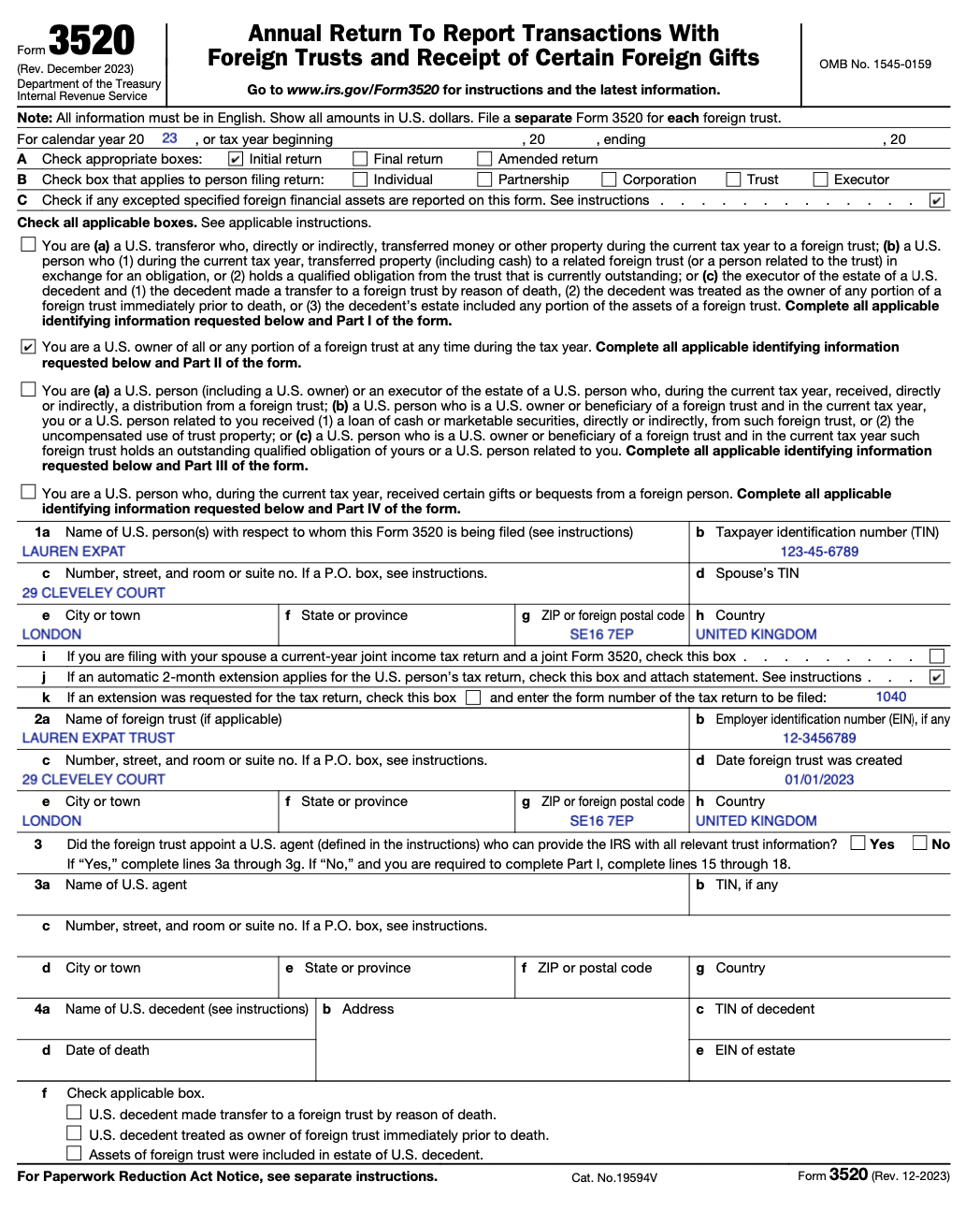 Form 3520 For Americans Living Abroad The Basics