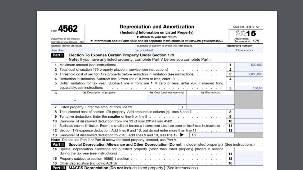 Irs Form 4562 2023