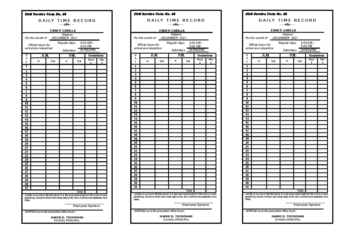 Printable Form 48