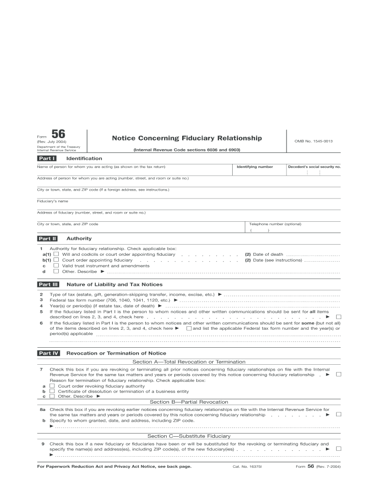 Irs Form 56f