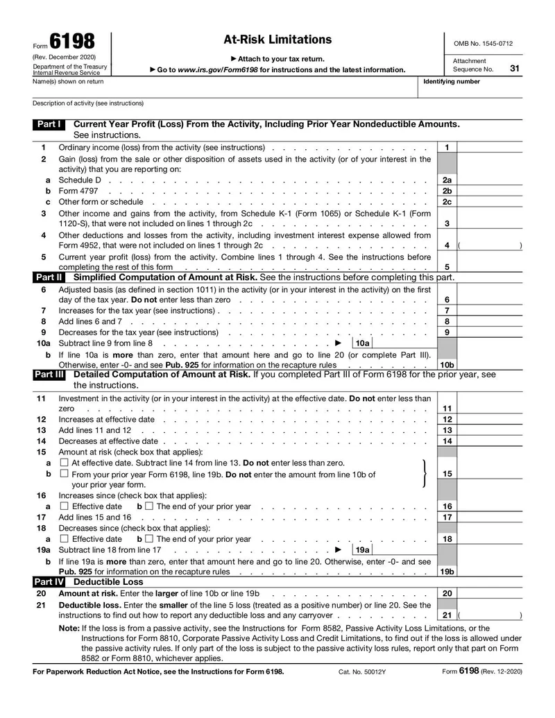 Form 6198 Fill And Sign Online With Lumin