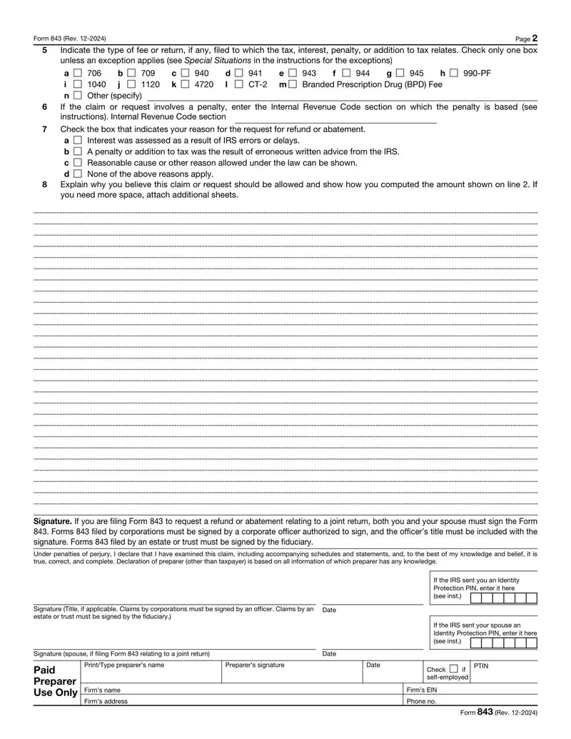 Form 843 Fill And Sign Online With Lumin