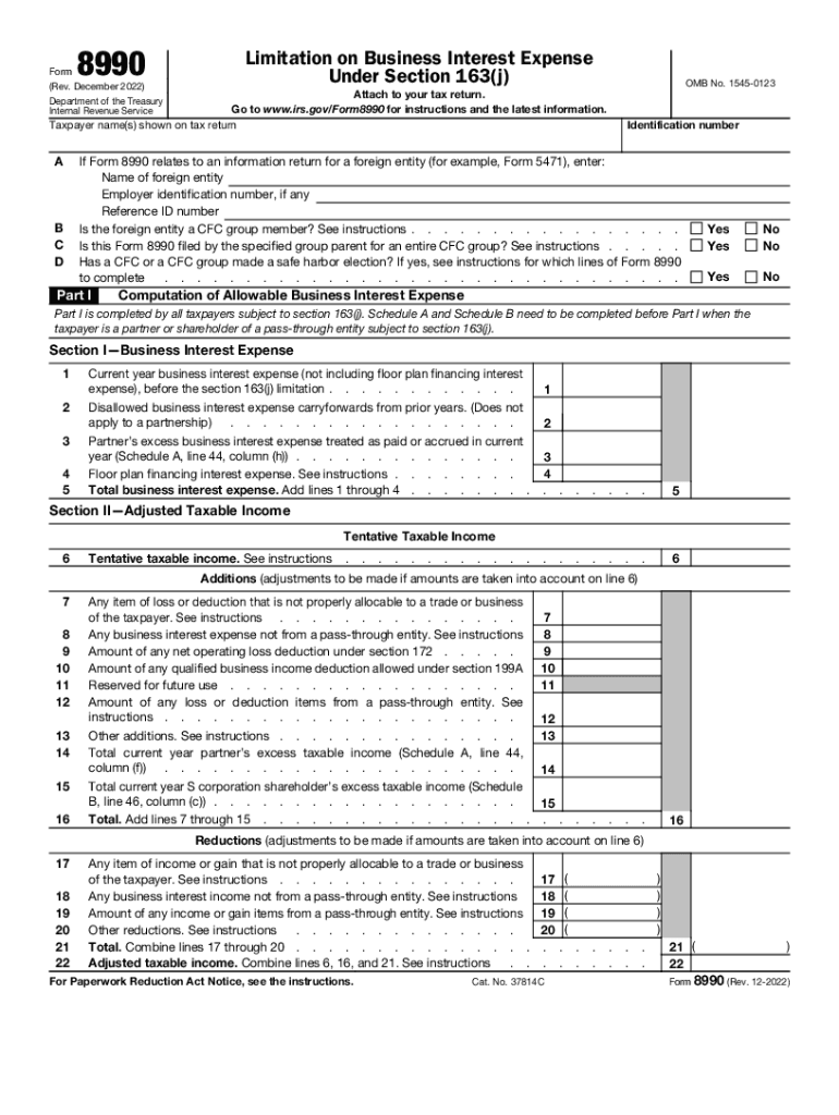 Form 8990 Fill Out amp Sign Online DocHub