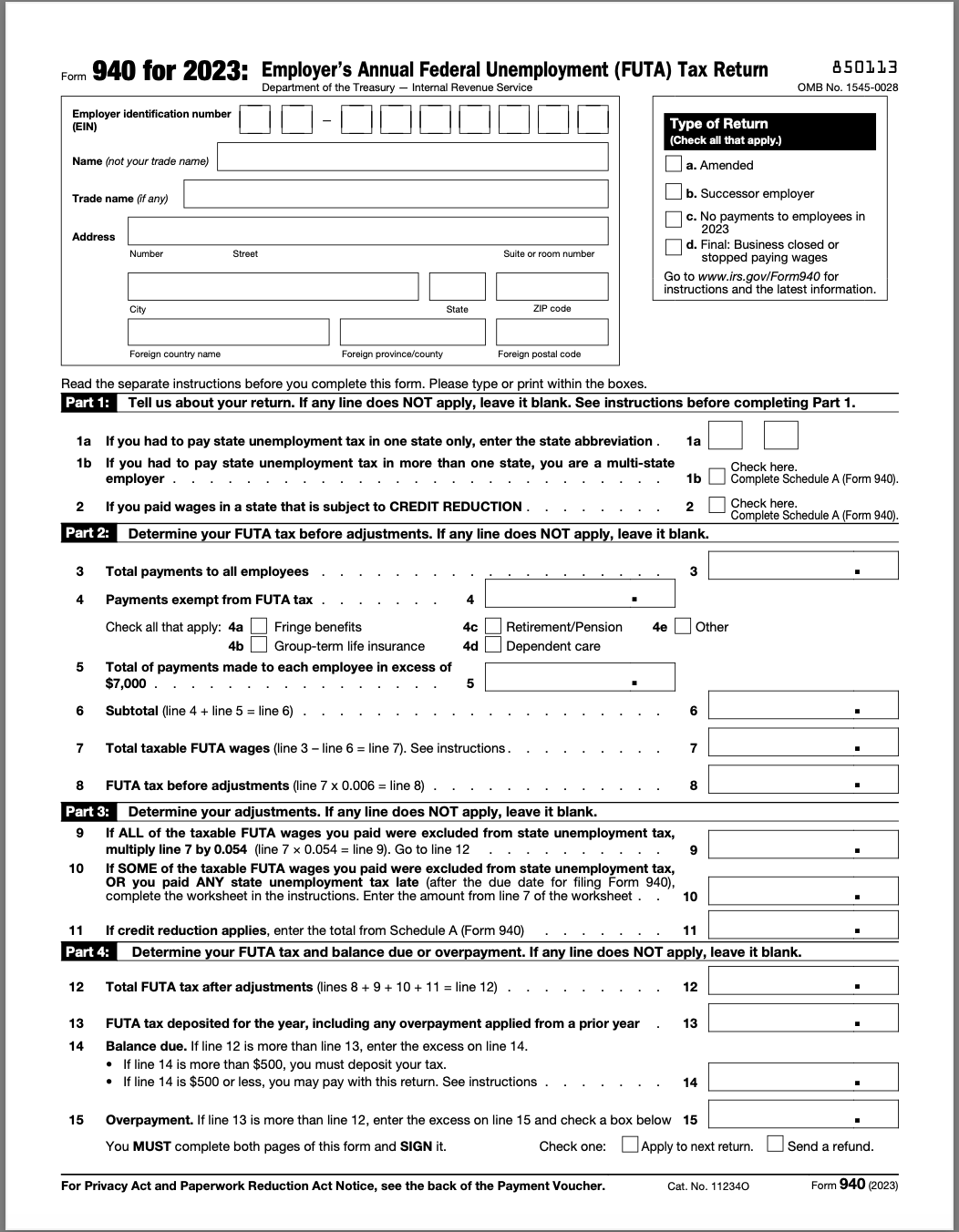 Form 940 When And How To File Your FUTA Tax Return Bench Accounting