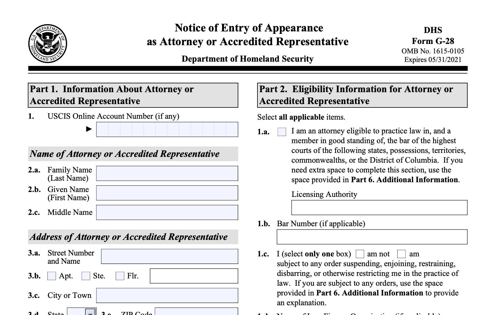 Form G 28 What It Is And How To Complete It Download The Form 