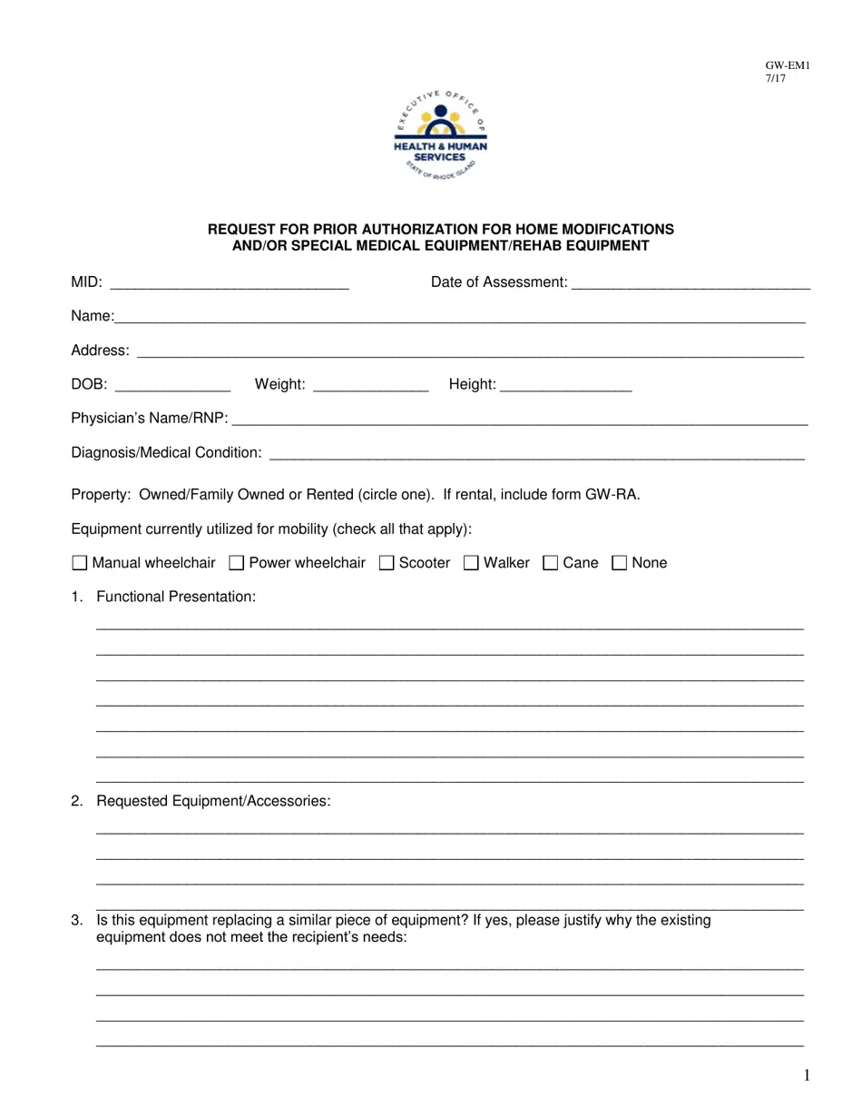Form GW EM1 Fill Out Sign Online And Download Printable PDF 