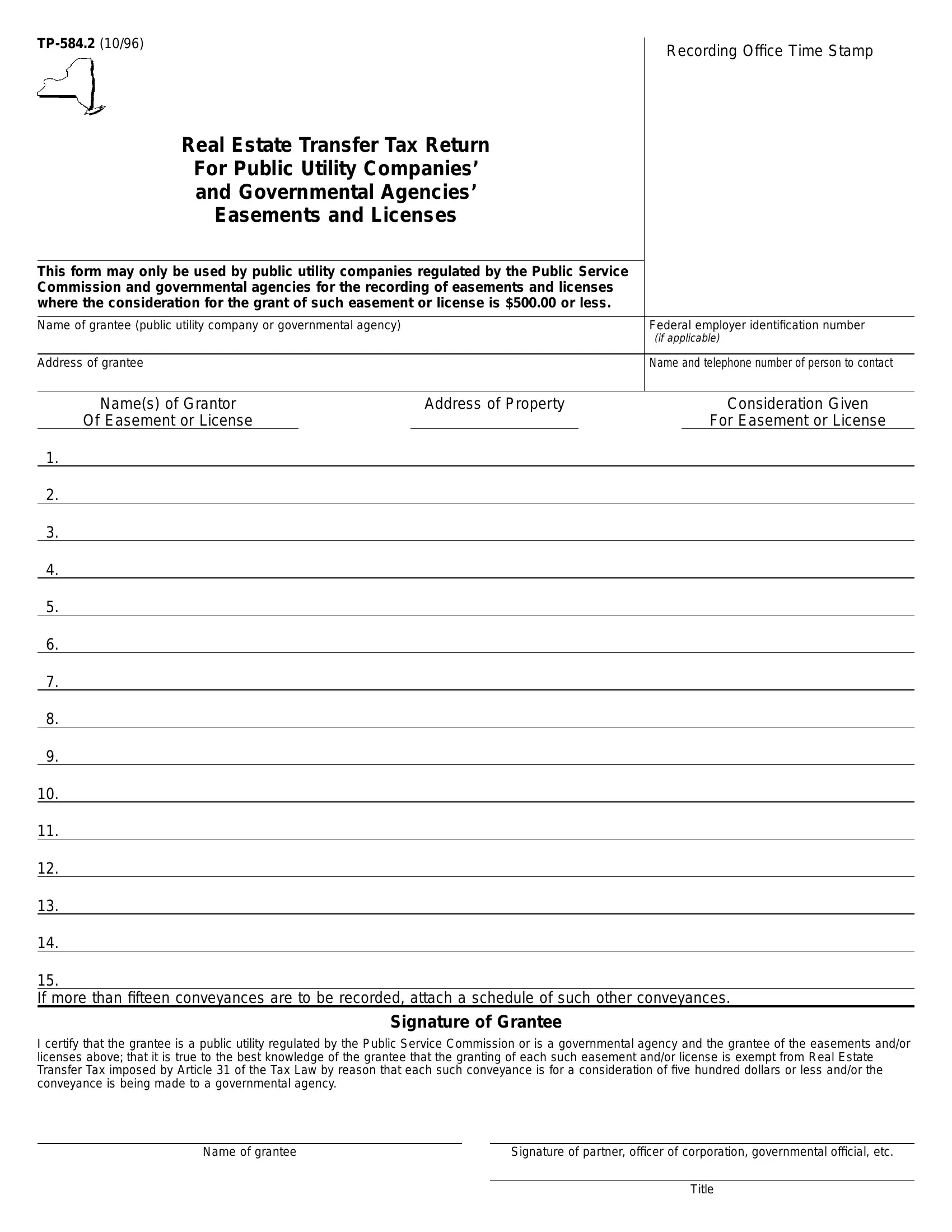Irs Form Tp-584
