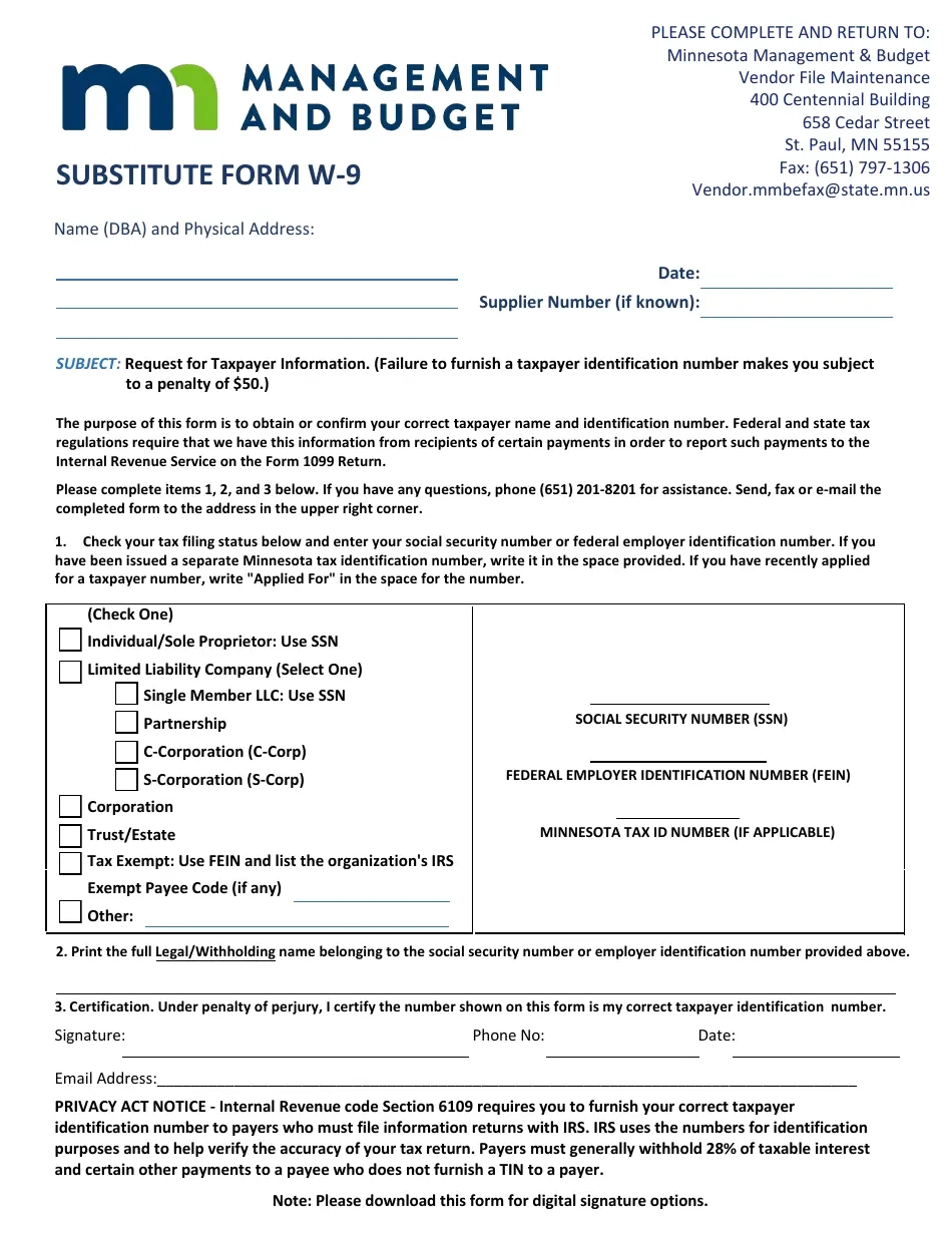 Form W 9 Fill Out Sign Online And Download Fillable PDF 